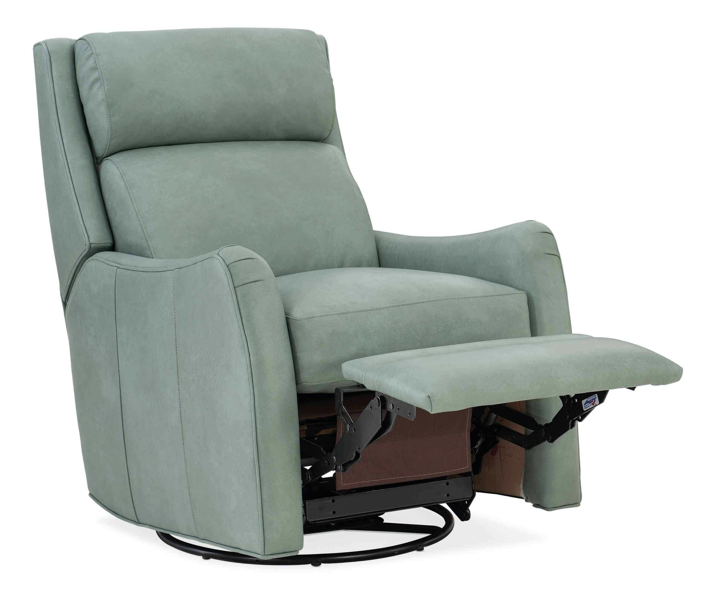 Abbott Leather Wallhugger Recliner - Image 4