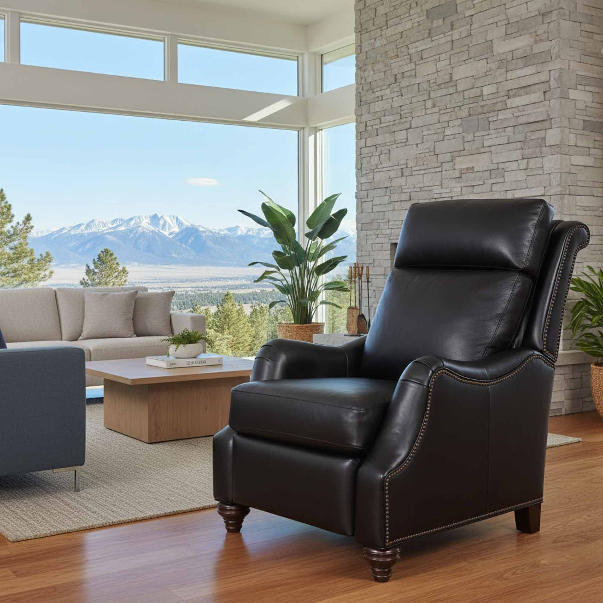 Abigail Leather Power Recliner With Articulating Headrest - Image 11