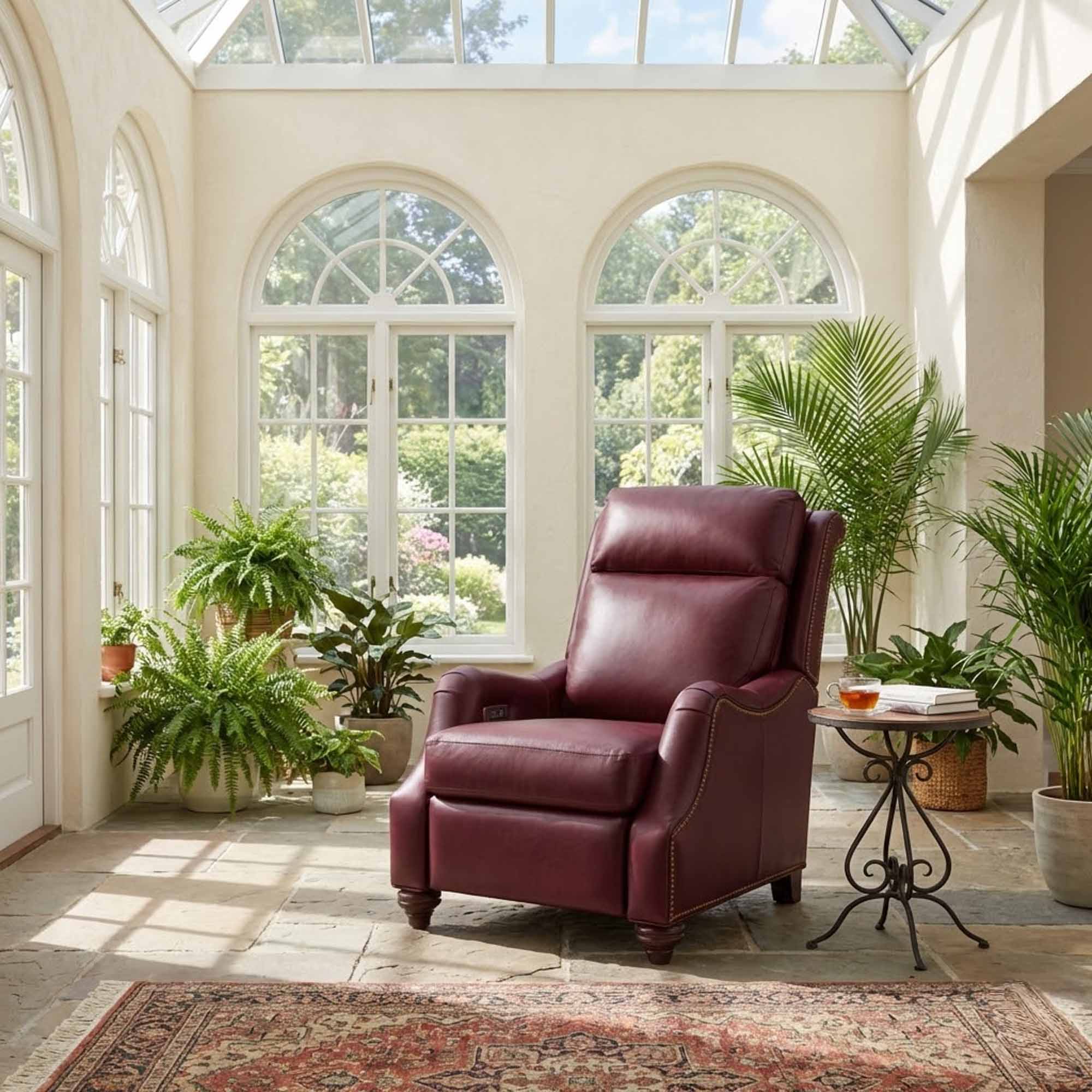 Abigail Leather Power Recliner With Articulating Headrest - Image 13