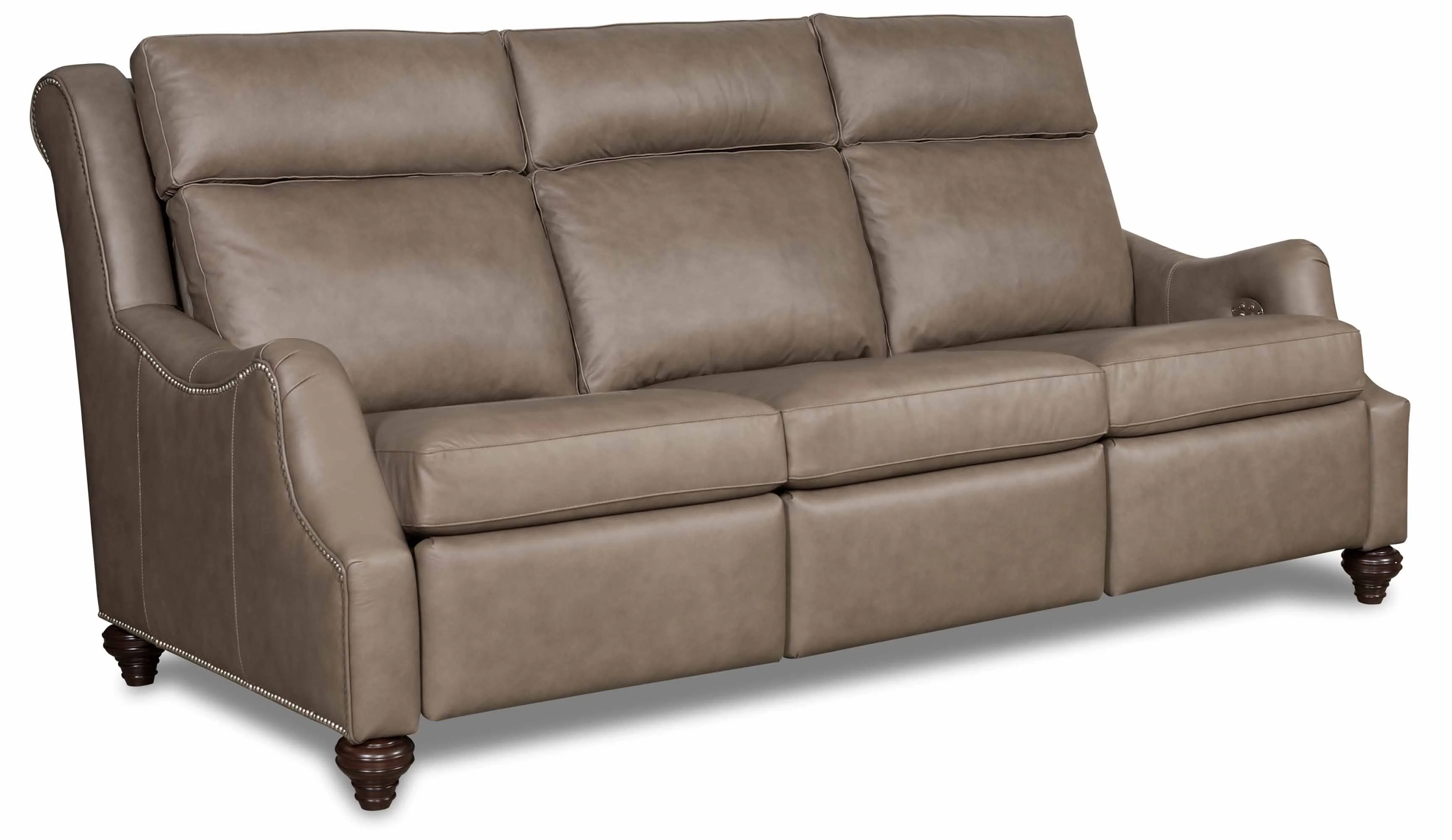 Abigail Leather Power Reclining Loveseat With Articulating Headrest