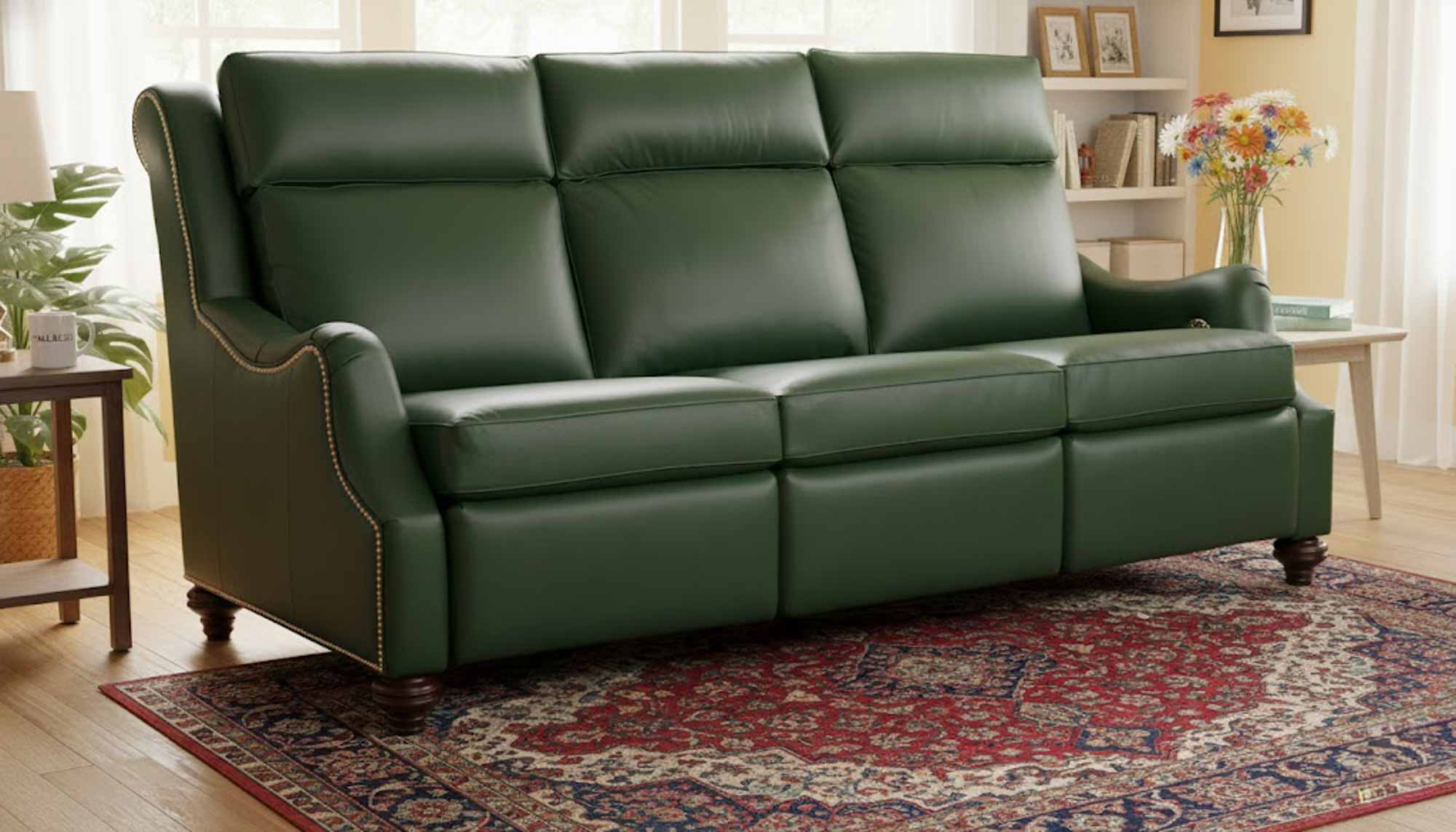 Abigail Leather Power Reclining Loveseat With Articulating Headrest - Image 6