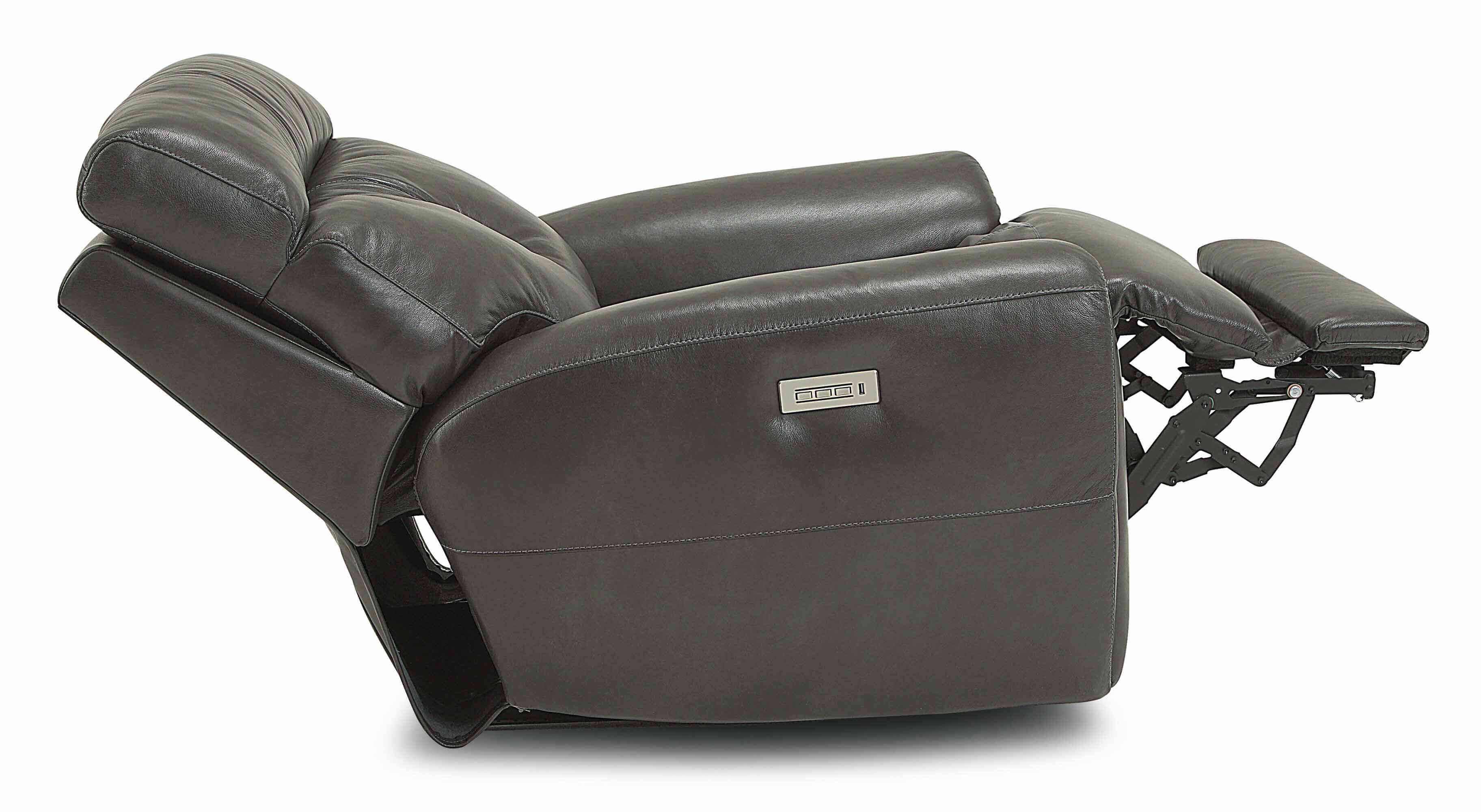 Aedon Leather Wallhugger Power Recliner With Articulating Headrest - Image 5
