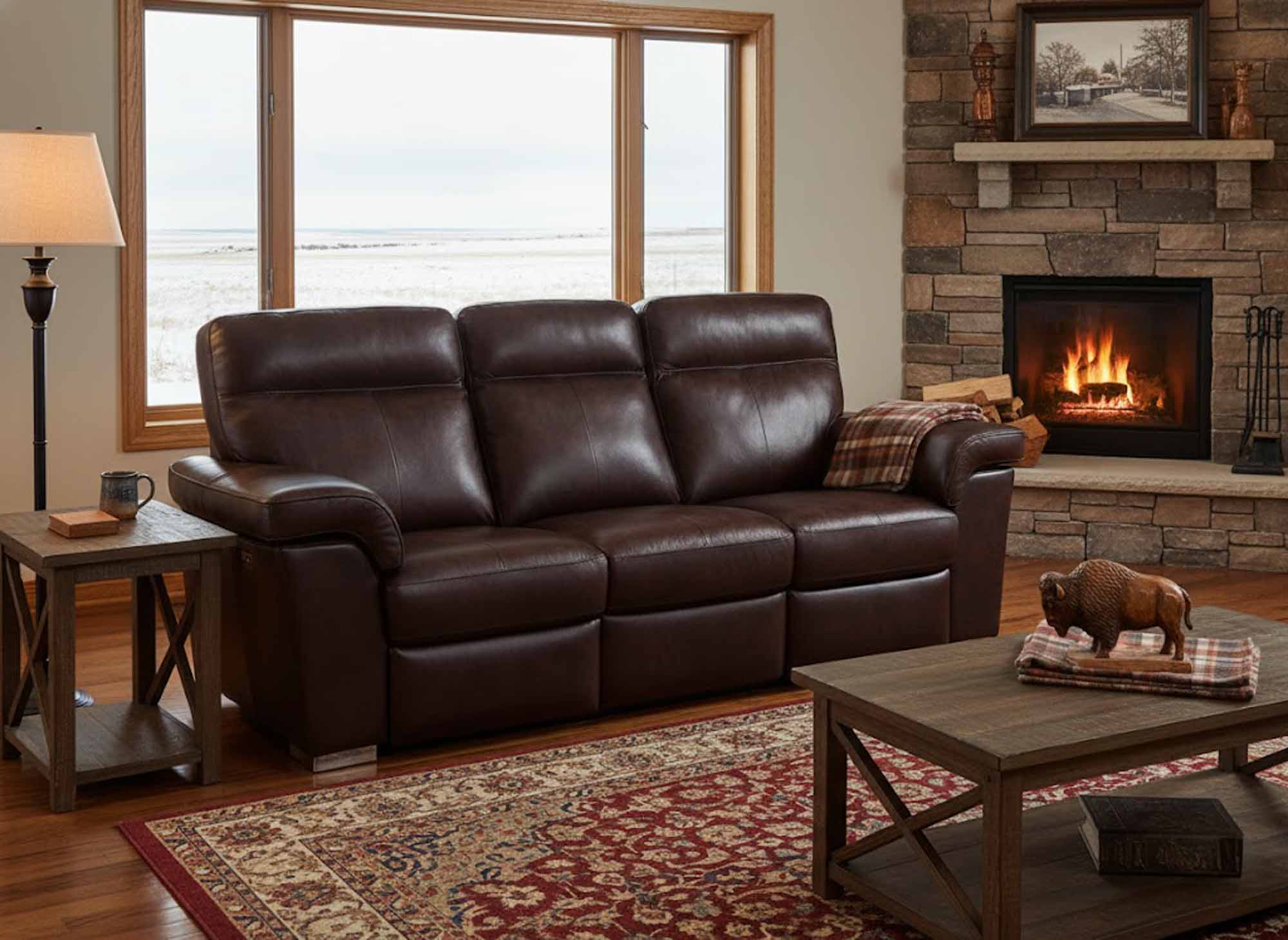 Alaska Leather Power Reclining Loveseat With Articulating Headrest - Image 7