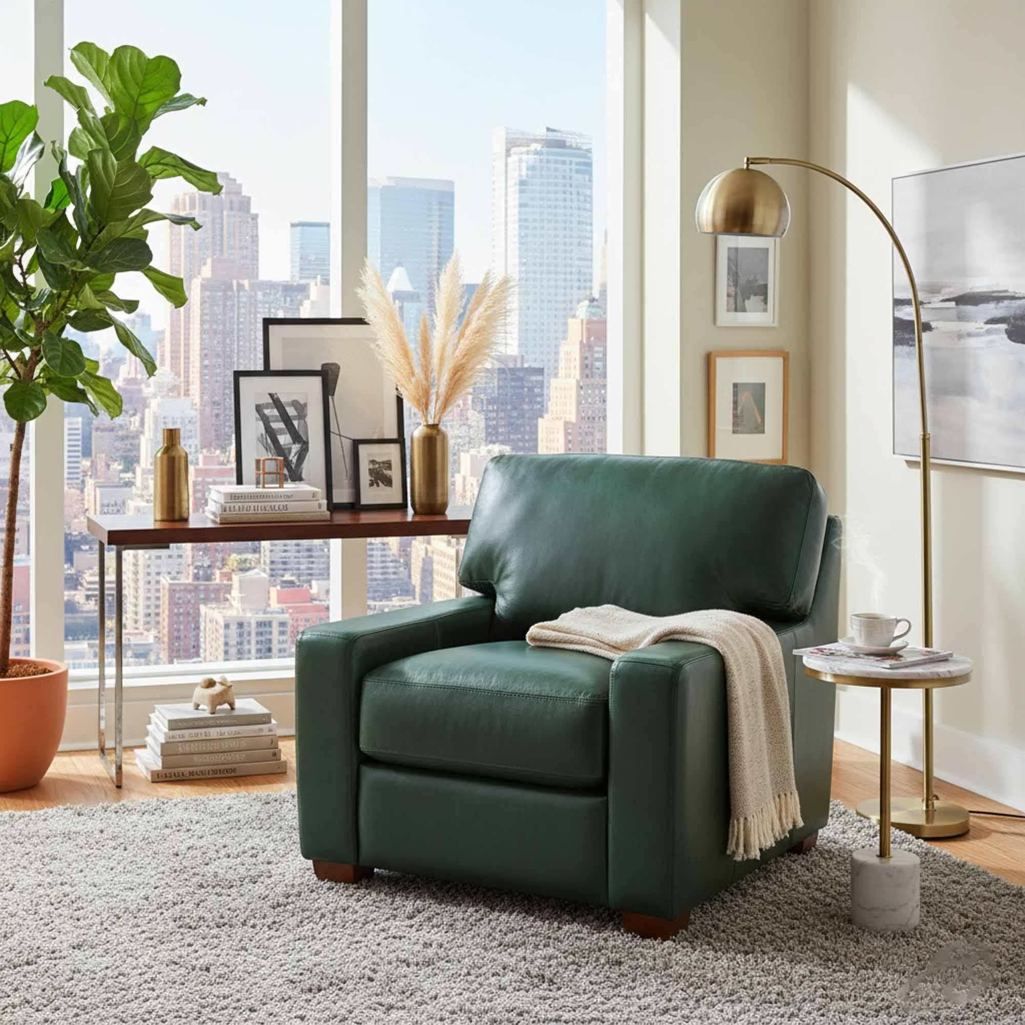 Albany Leather Chair - Image 9