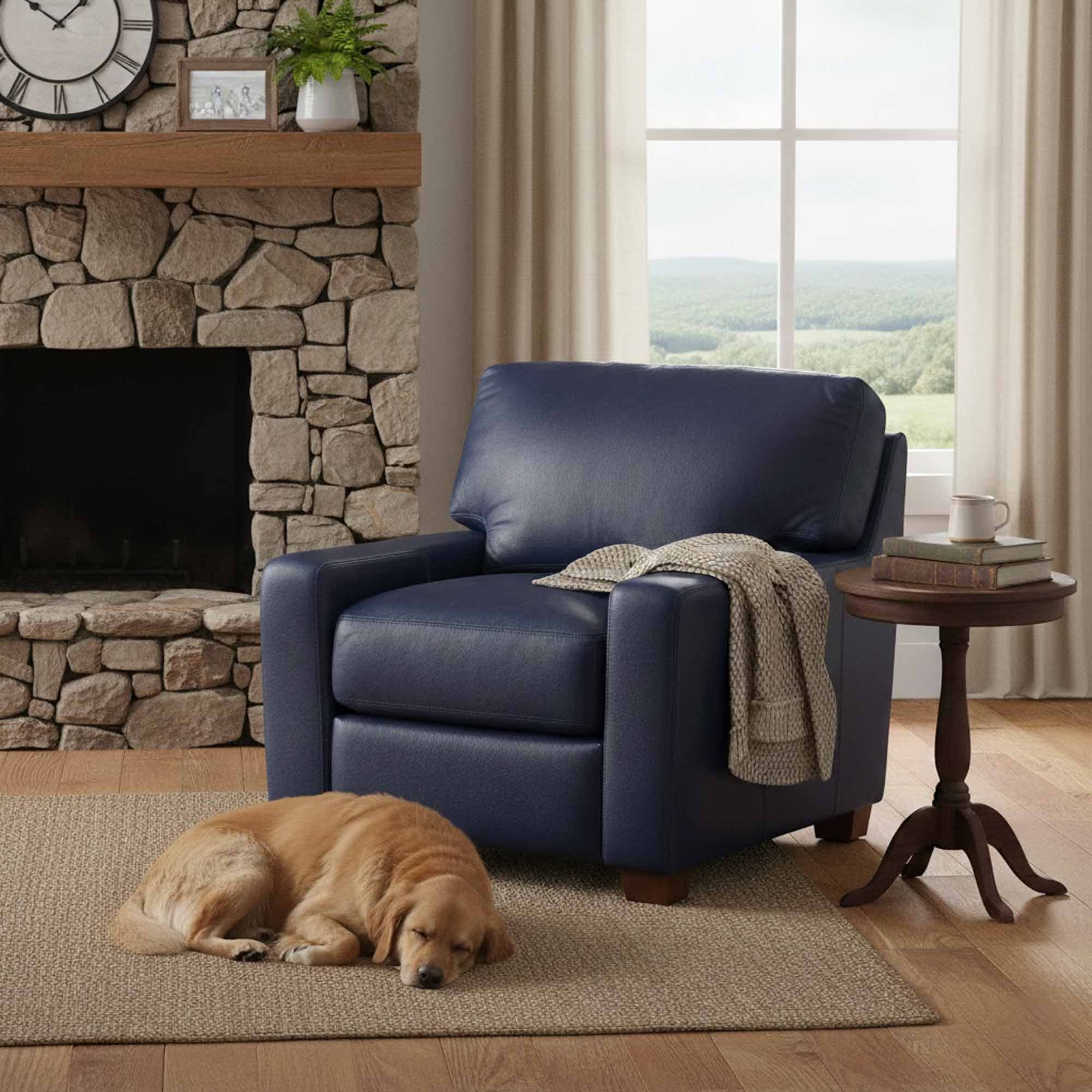 Albany Leather Recliner - Image 5