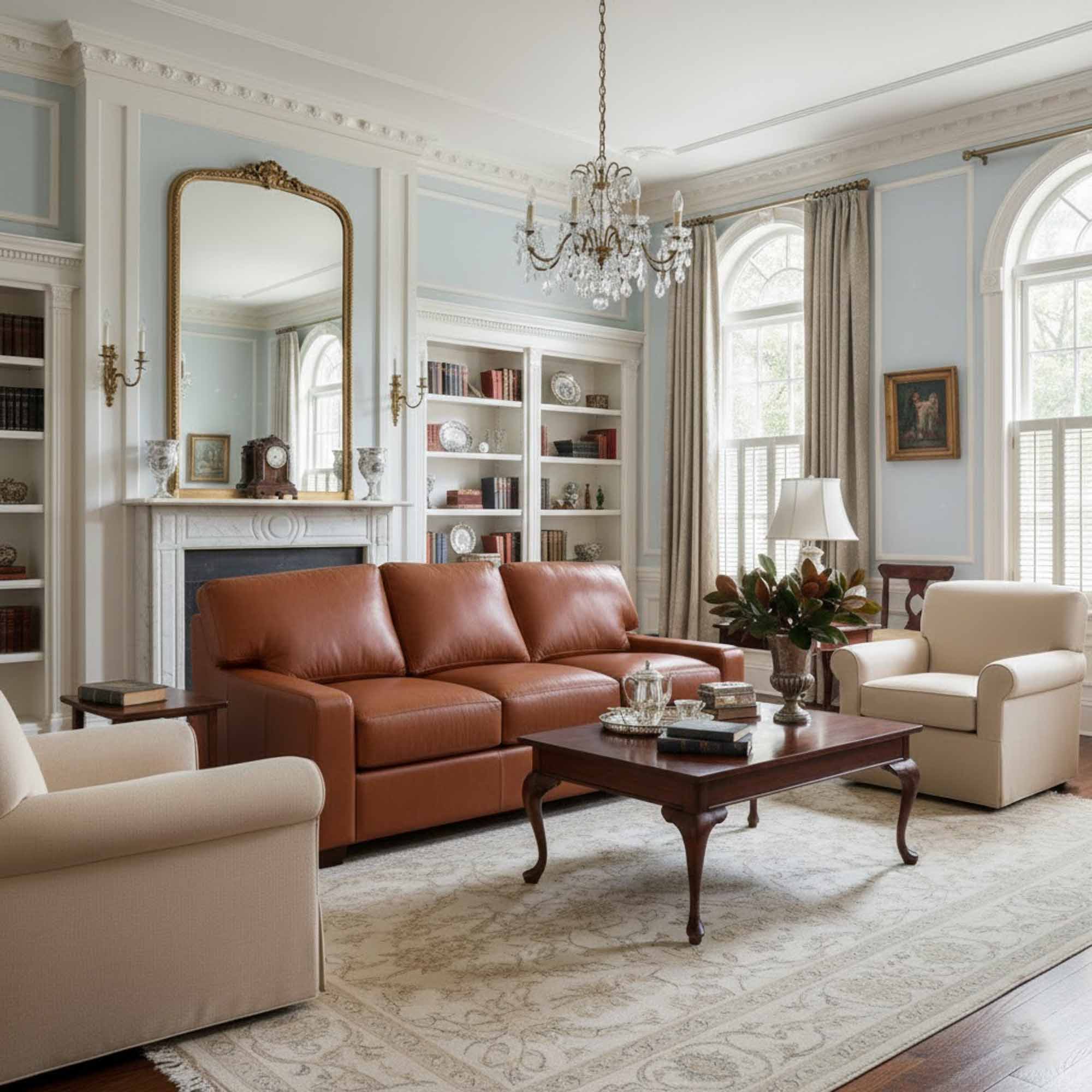 Albany Leather Sofa - Image 7