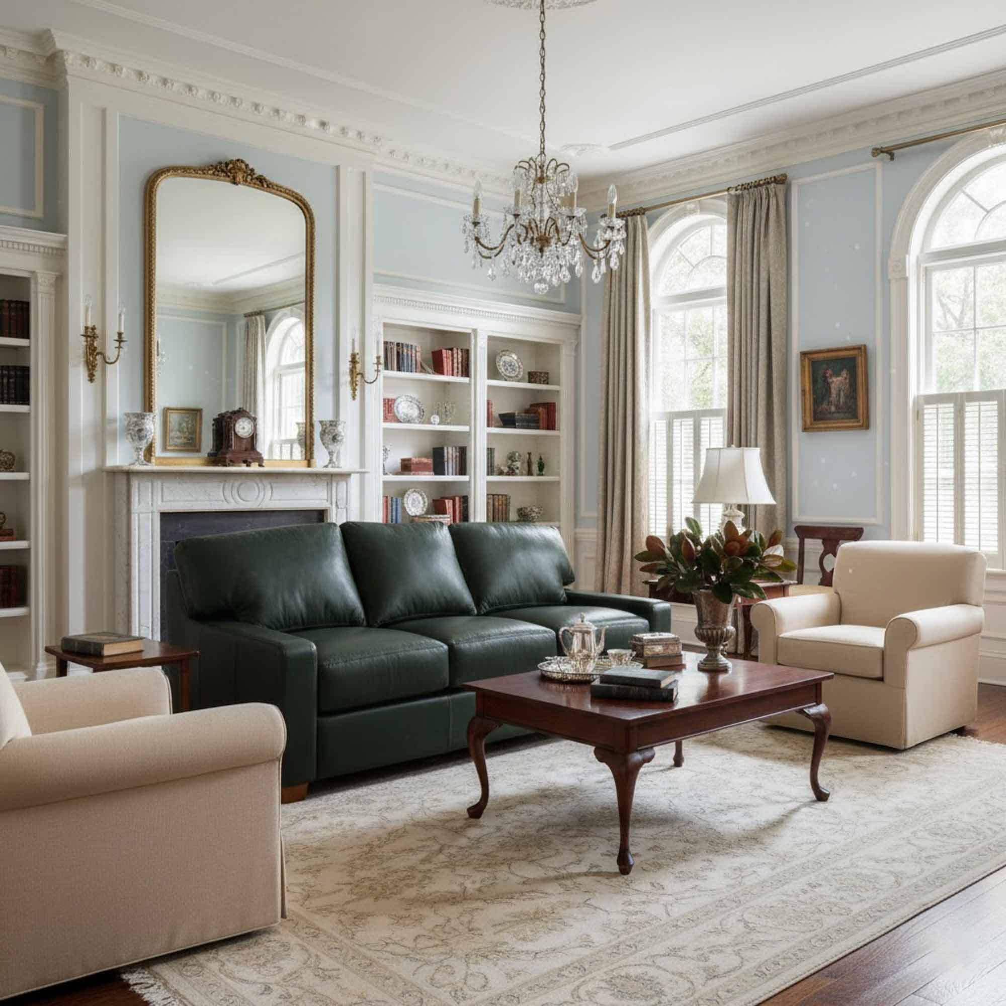 Albany Leather Sofa - Image 8