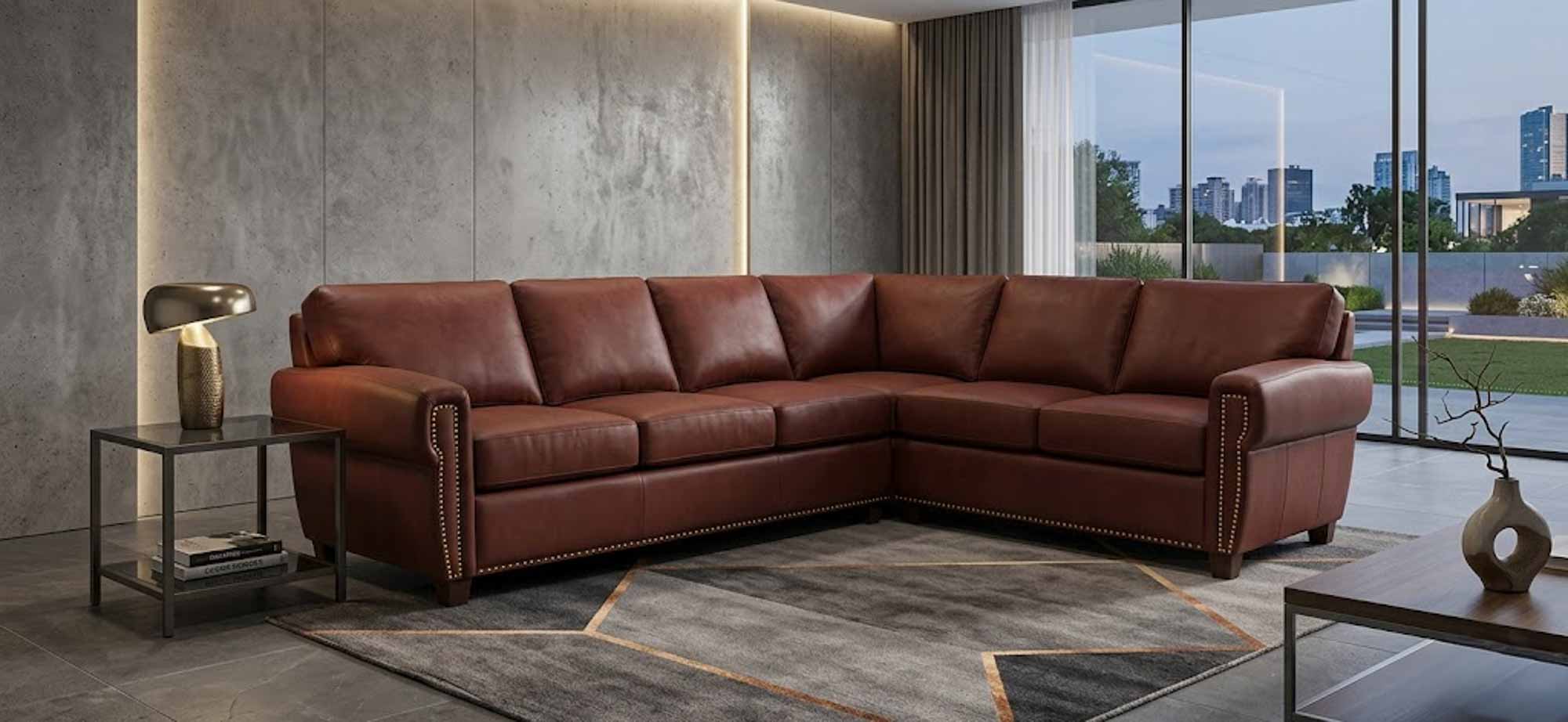 Alden Leather Sectional - Image 2