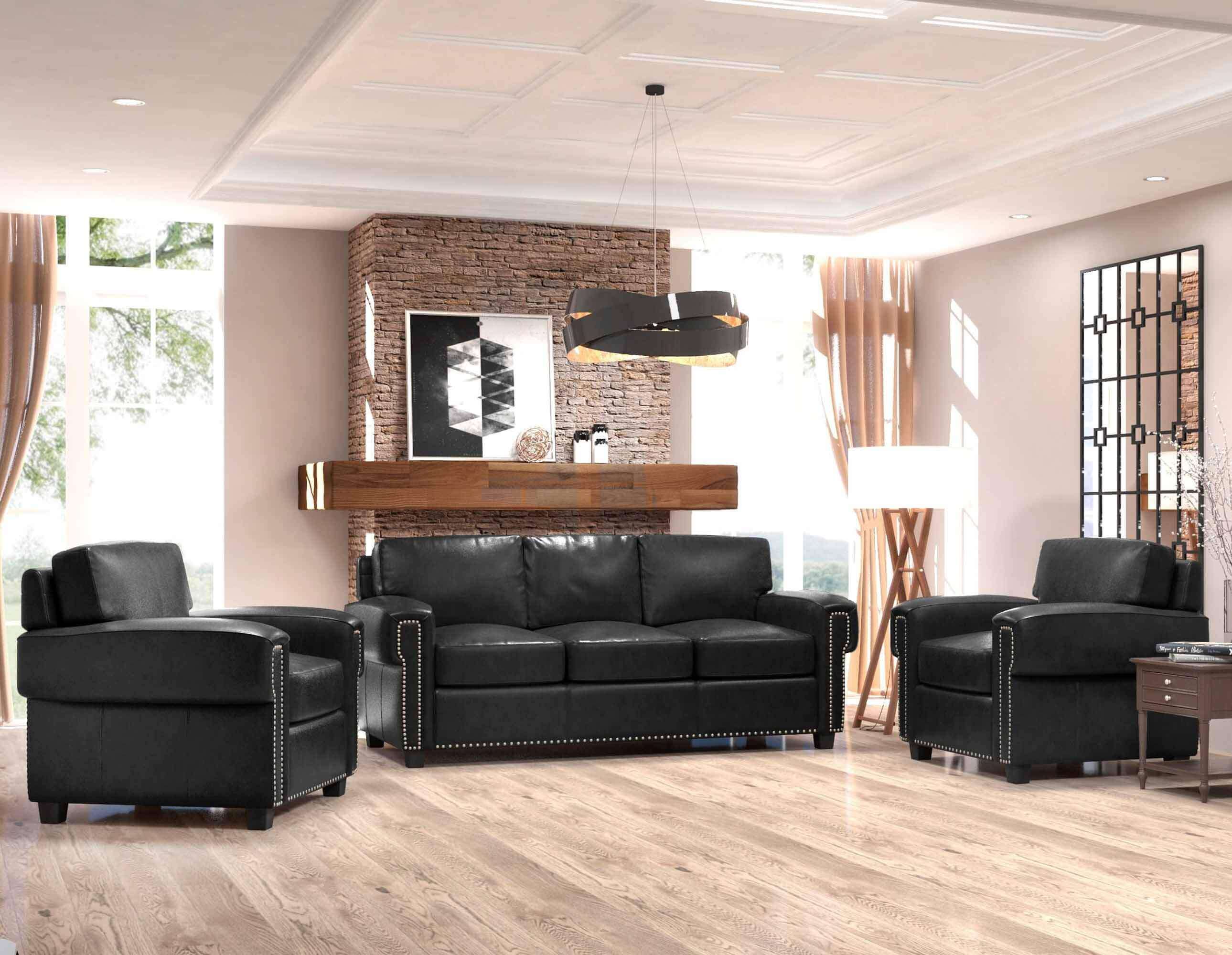 Alden Leather Sofa - Image 3