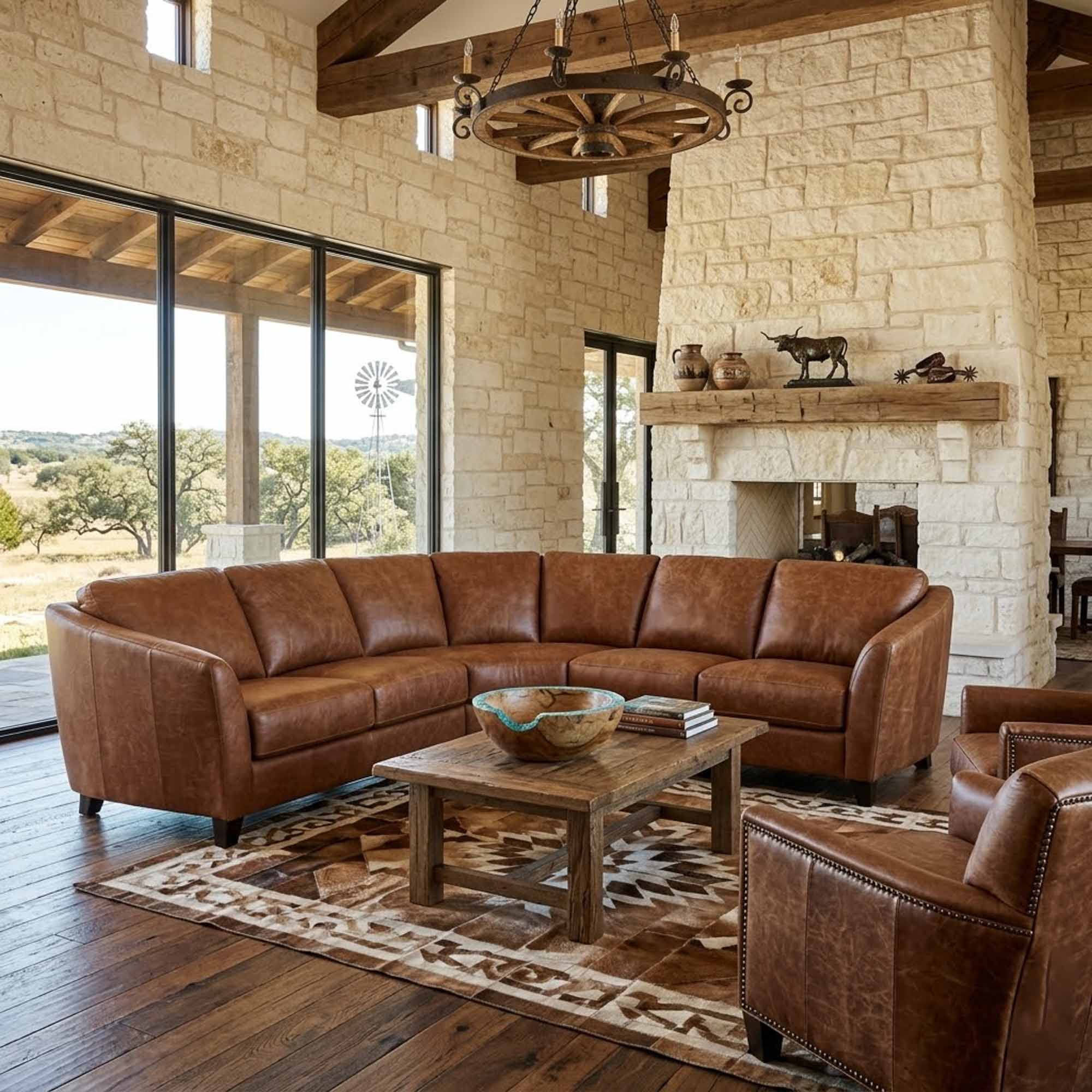 Alula Leather Sectional - Image 10