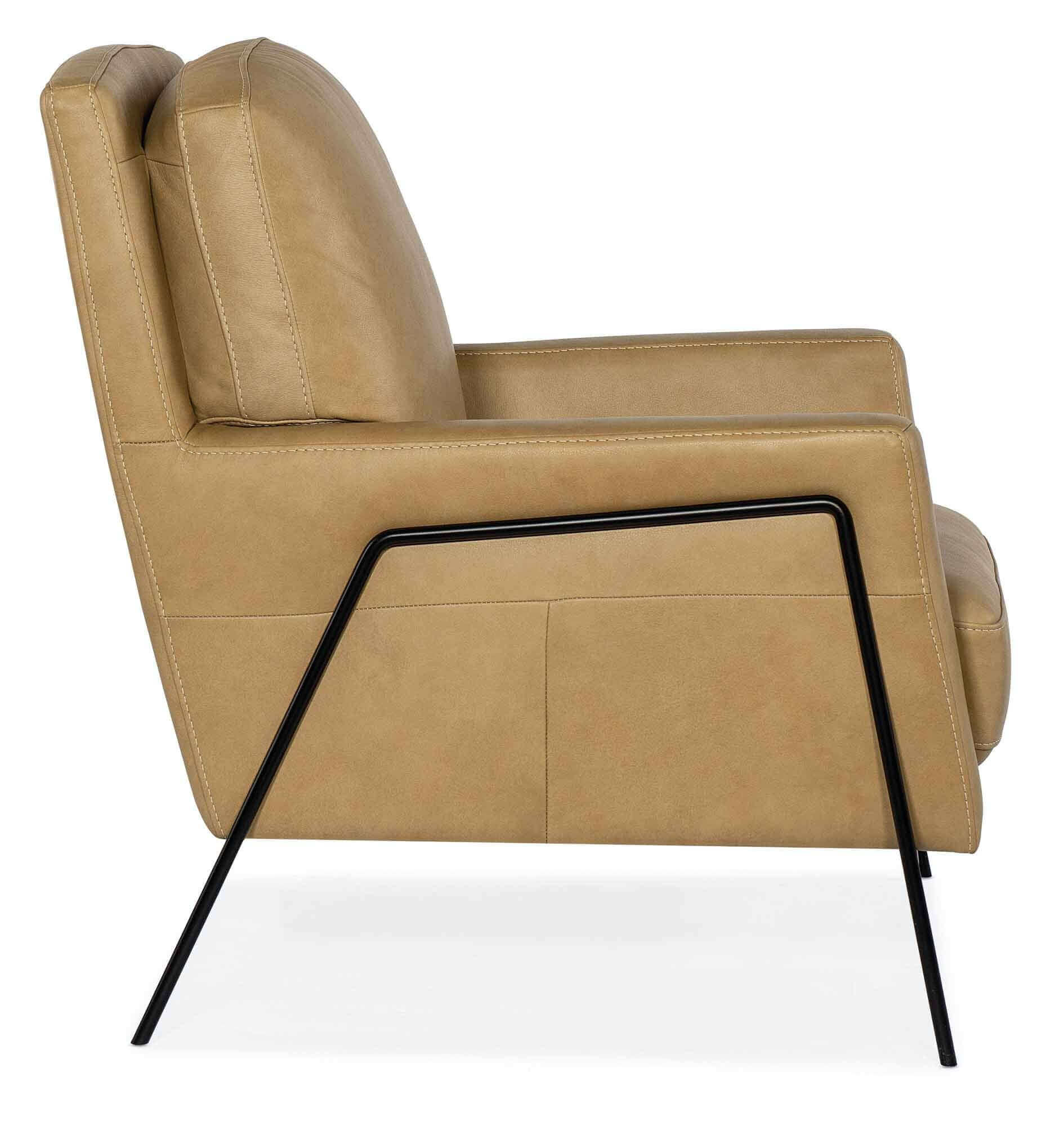 Amette Leather Chair In Sand - Image 3