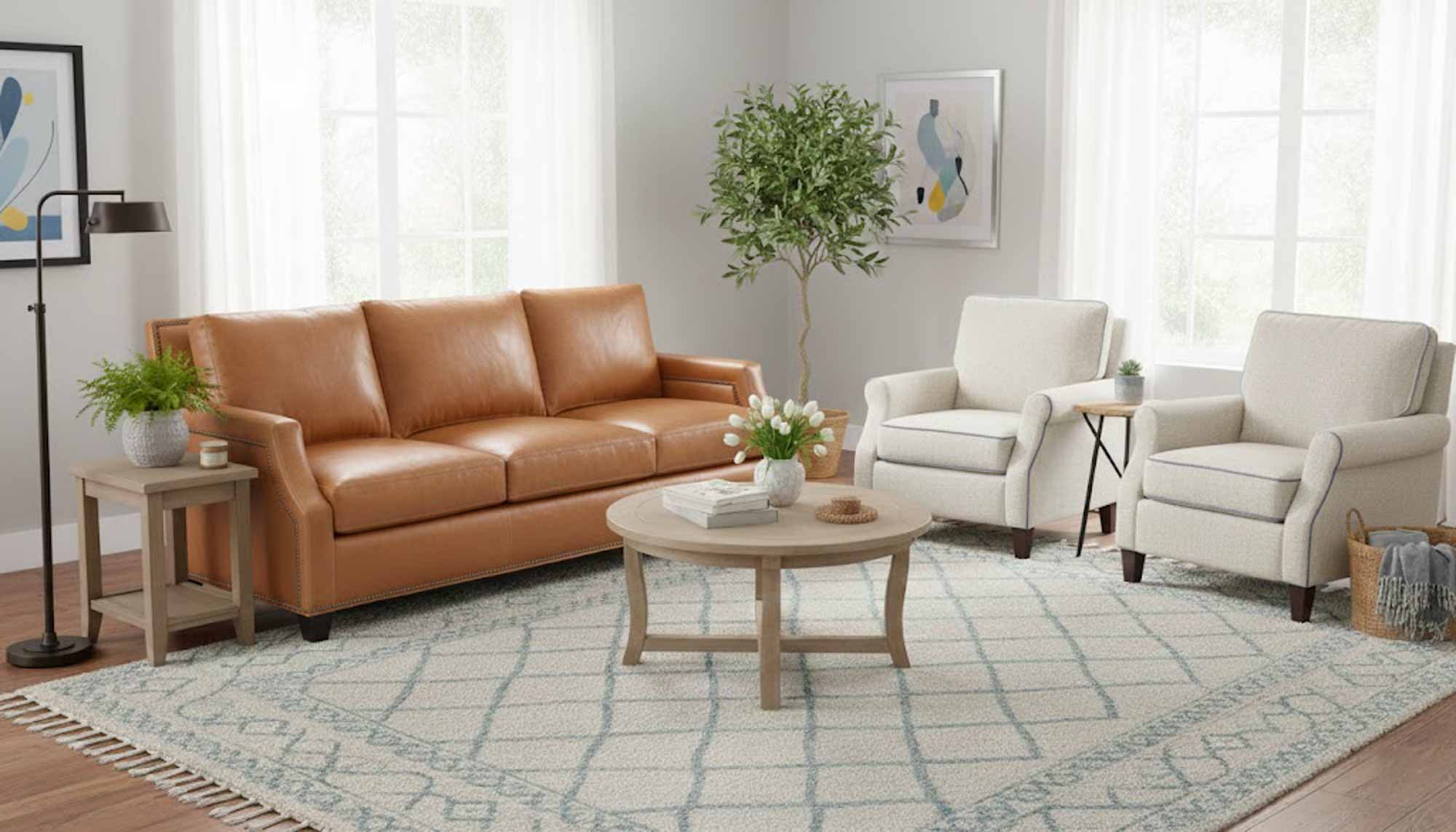 April Leather Sofa - Image 3