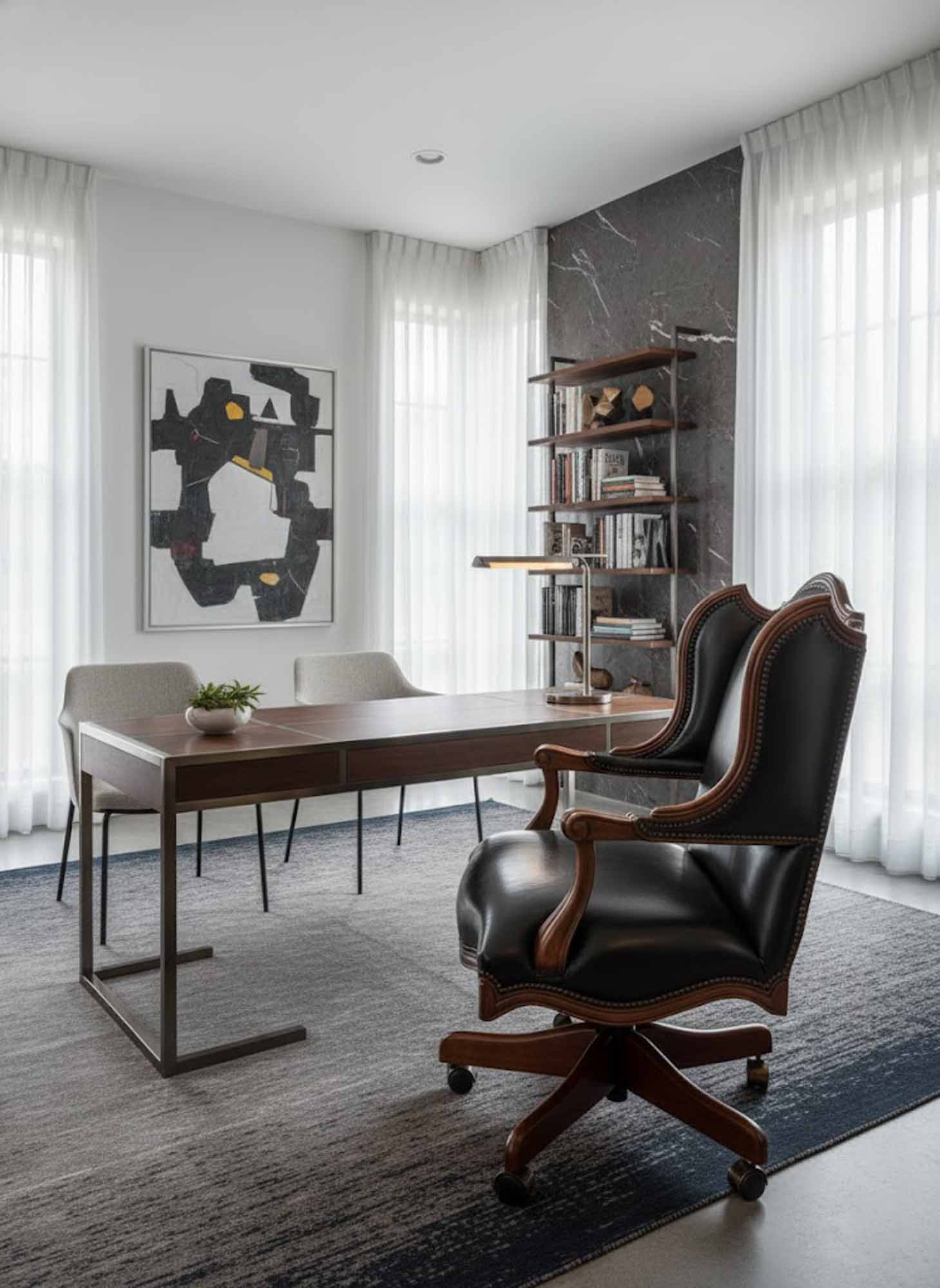 Arthur Leather Executive Chair - Image 6