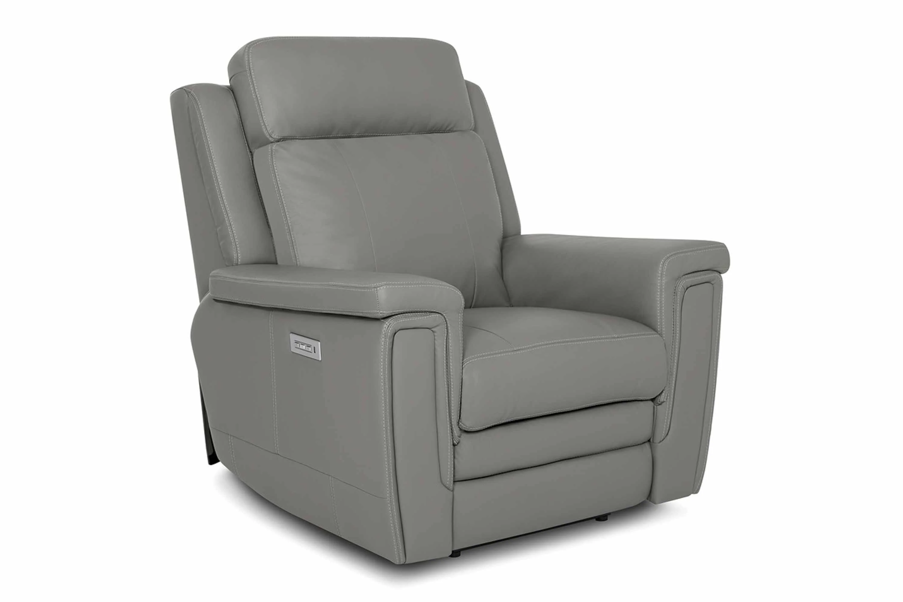 Asher Leather Wallhugger Power Recliner With Articulating Headrest