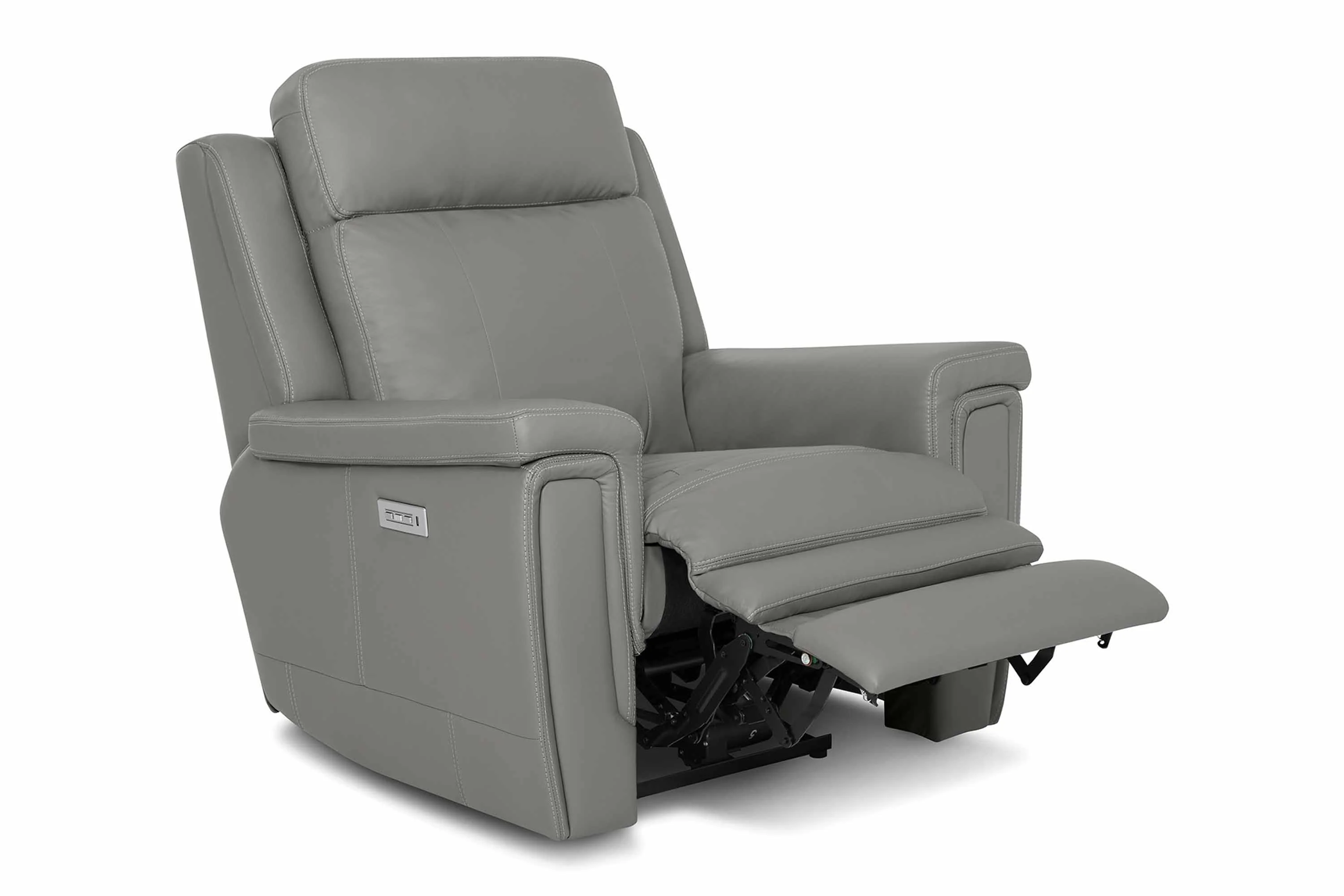 Asher Leather Wallhugger Power Recliner With Articulating Headrest - Image 2