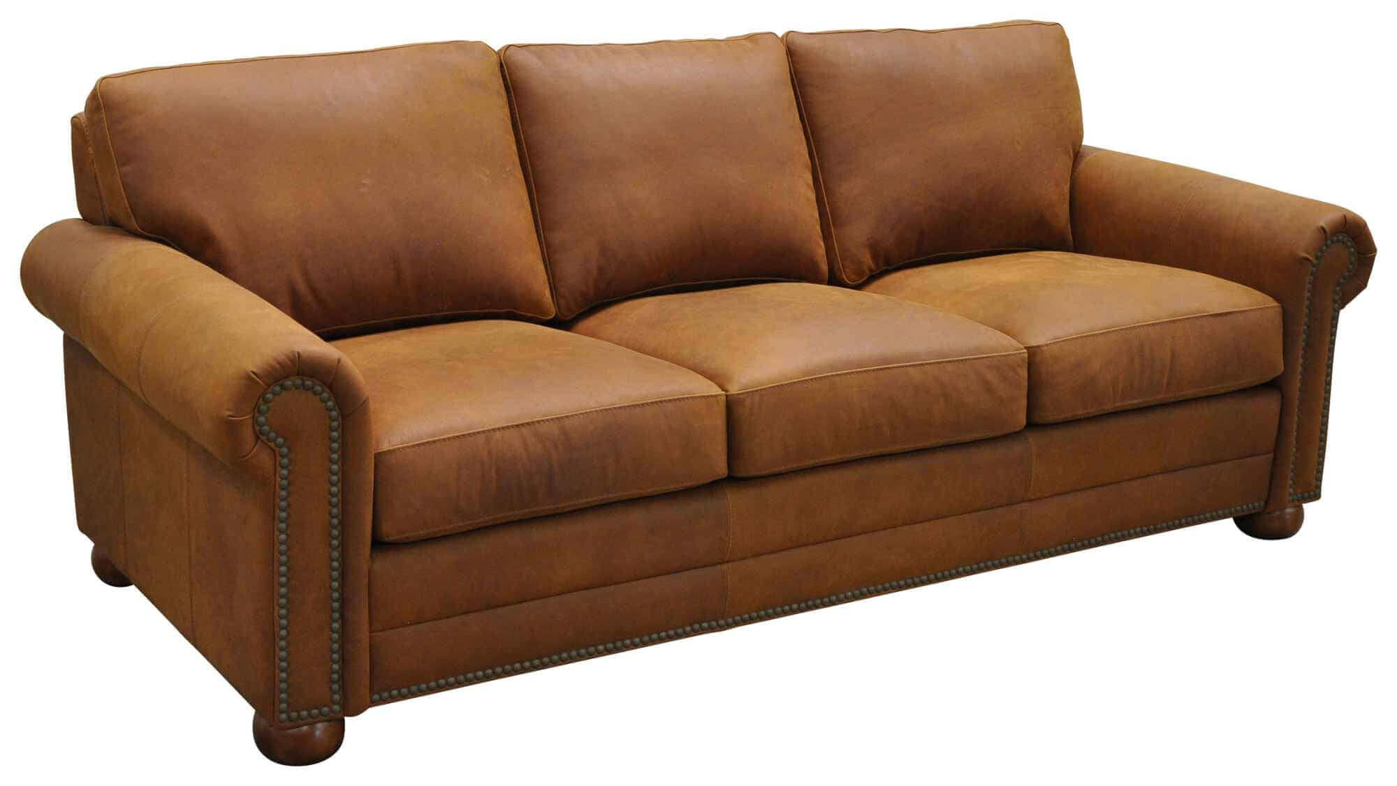 Athens Leather Sofa - Image 3