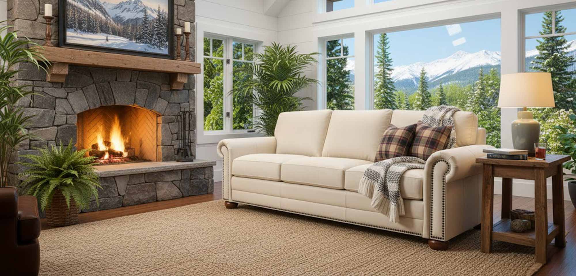 Athens Leather Sofa - Image 8