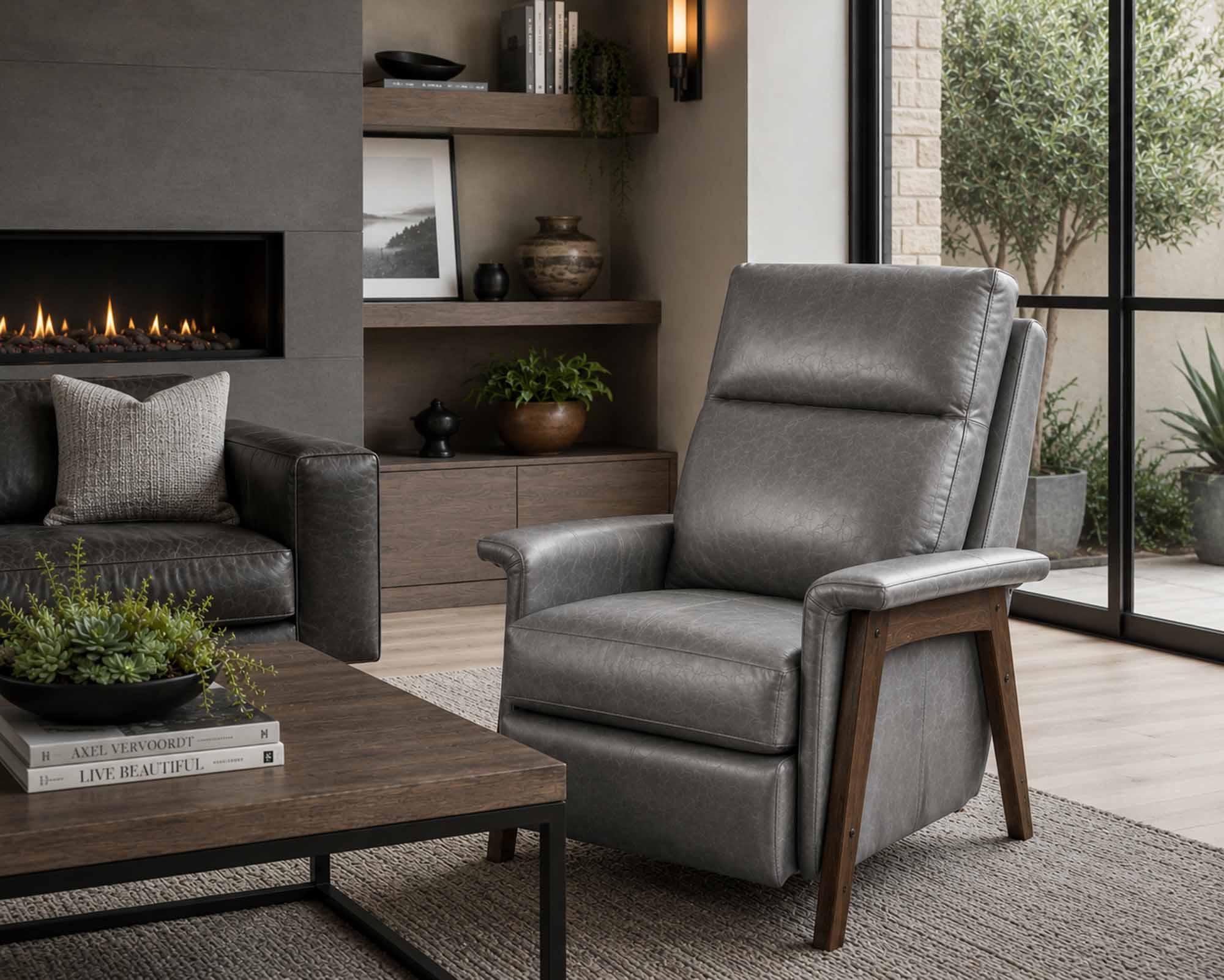 Axel Leather Recliner - Image 11