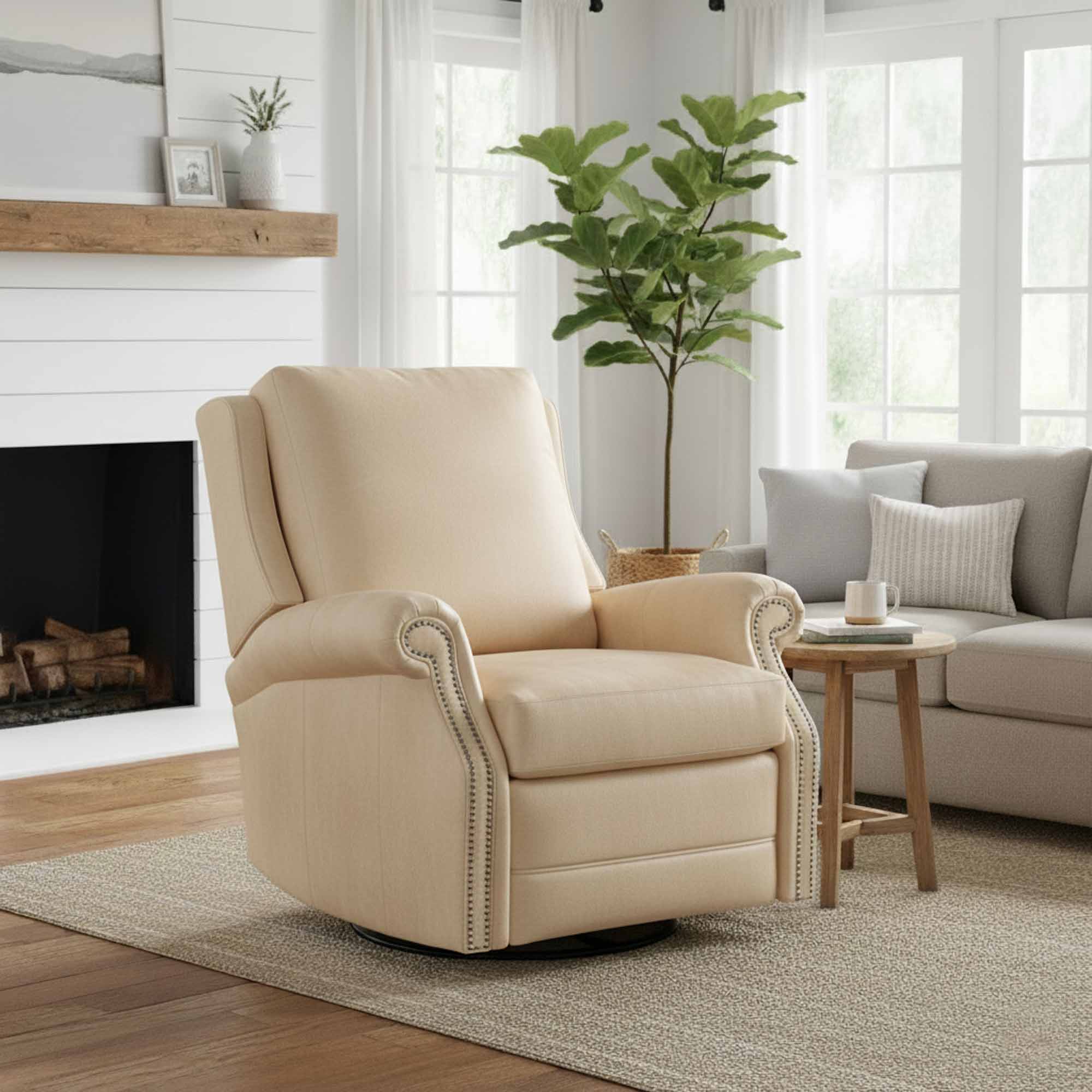 Barcelo Leather Wall Hugger Recliner - Image 3