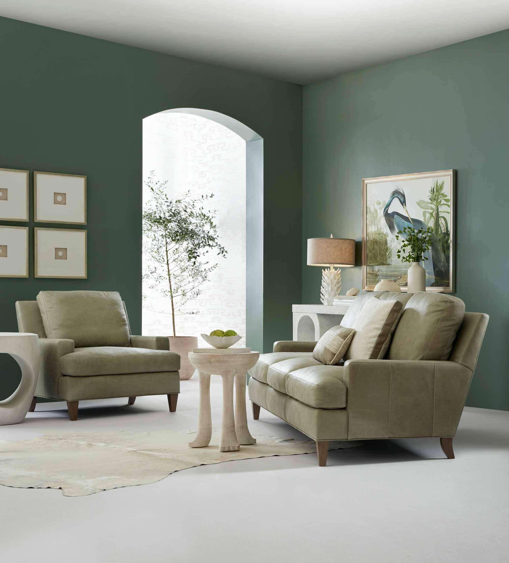 Barker Leather Sofa - Image 5