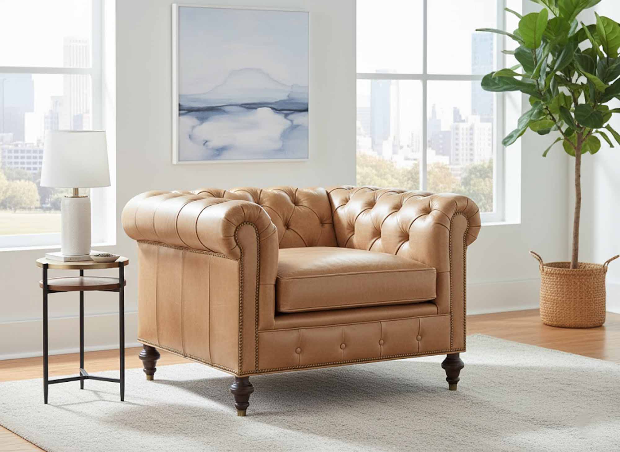 Baton Rouge Leather Chair - Image 6