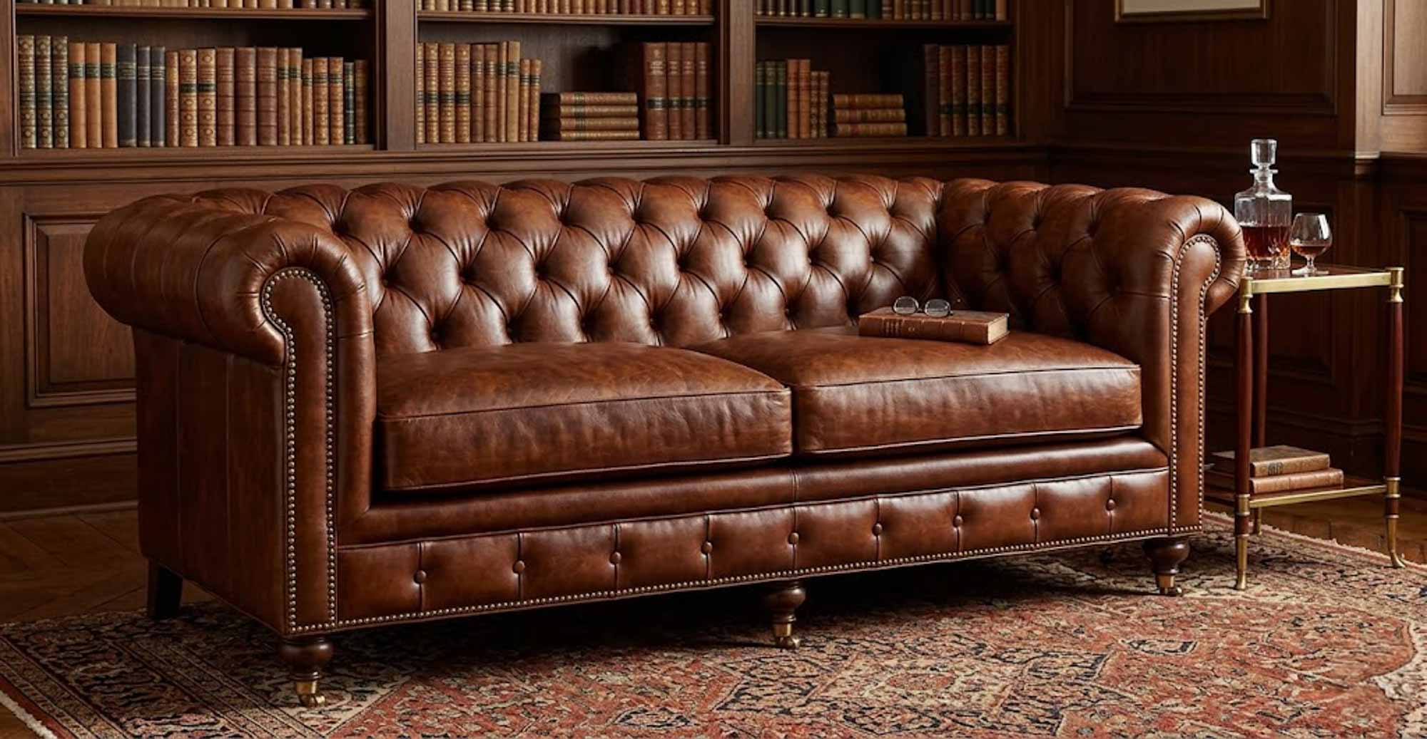 Baton Rouge Leather Loveseat - Image 5