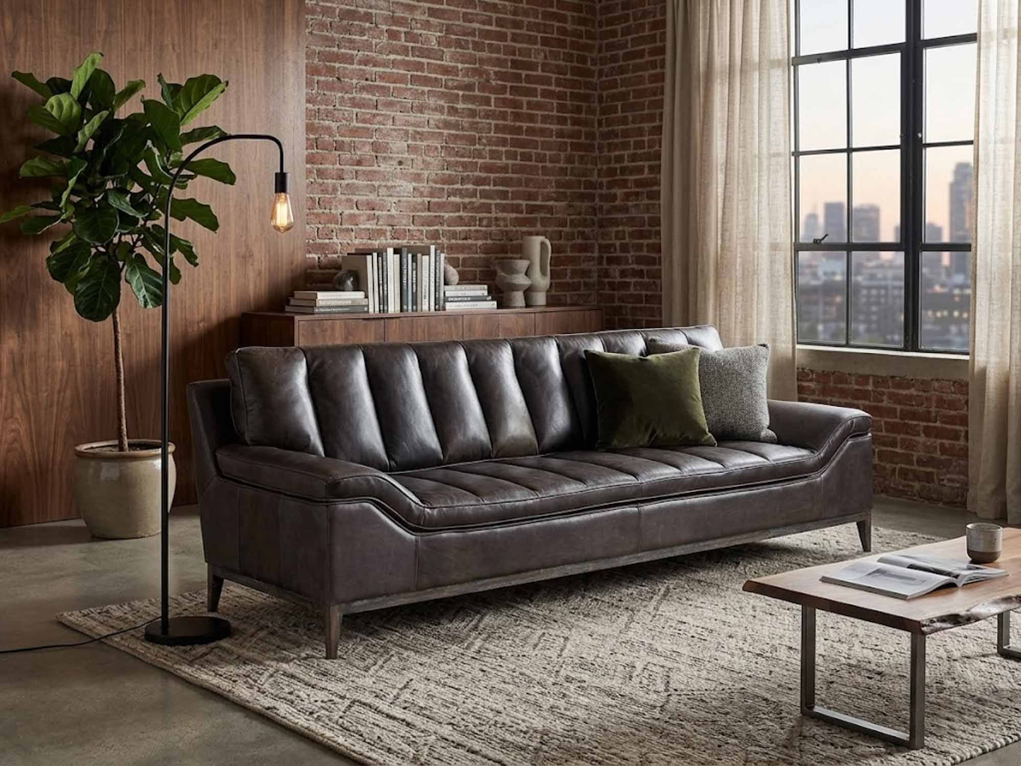Becker Leather Sofa - Image 4