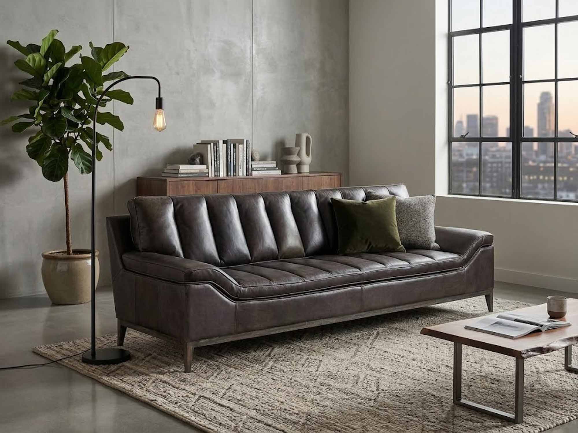 Becker Leather Sofa - Image 5