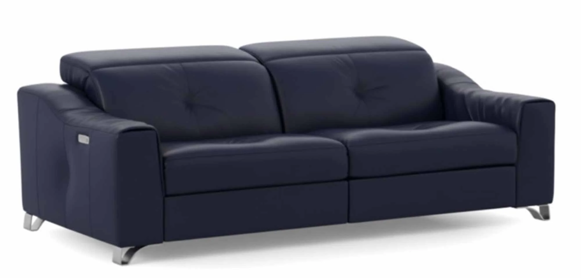 Bellini Leather 2 Cushion Power Reclining Sofa With Articulating Headrest - Image 5