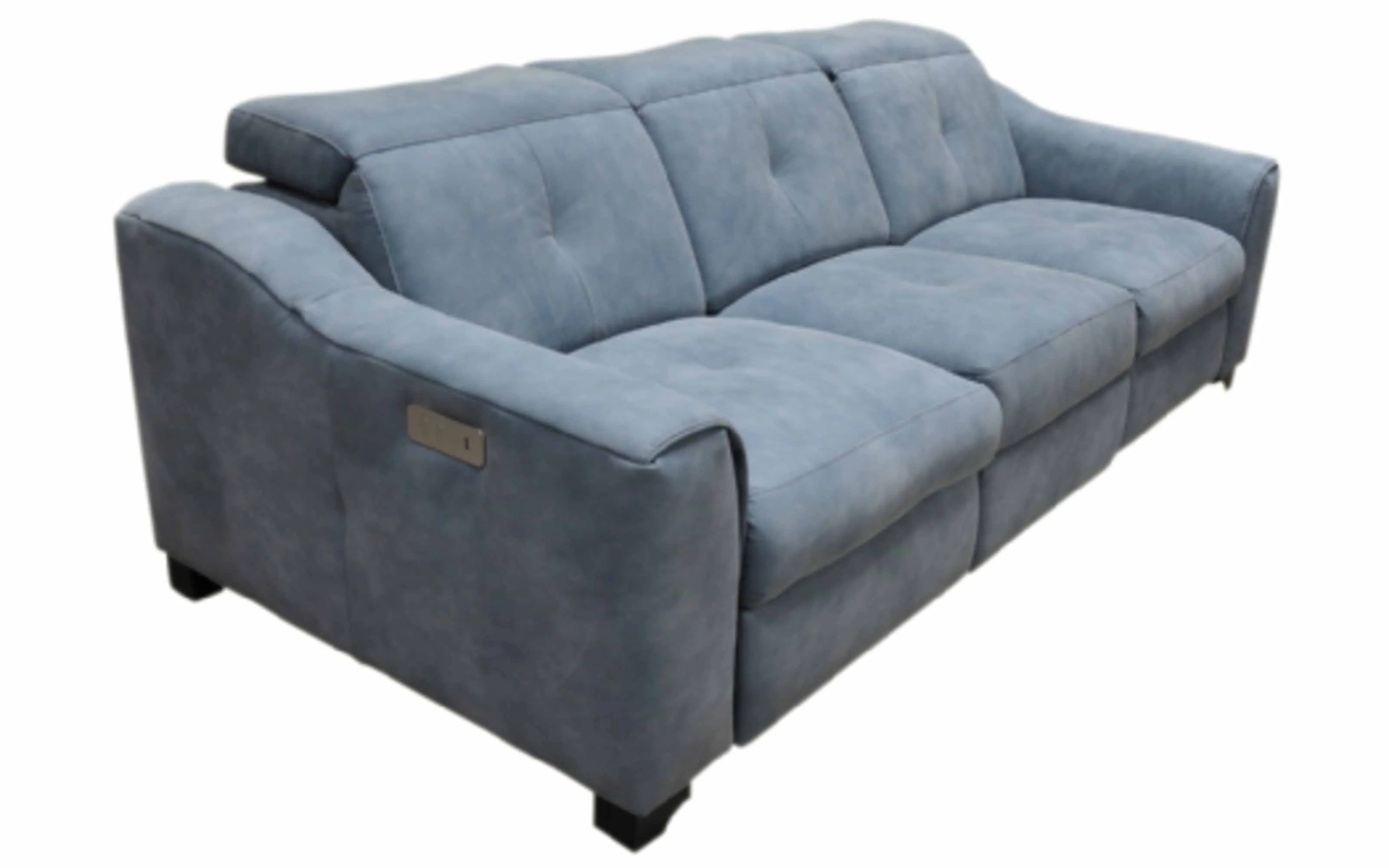 Bellini Leather Power Reclining Loveseat With Articulating Headrest - Image 2