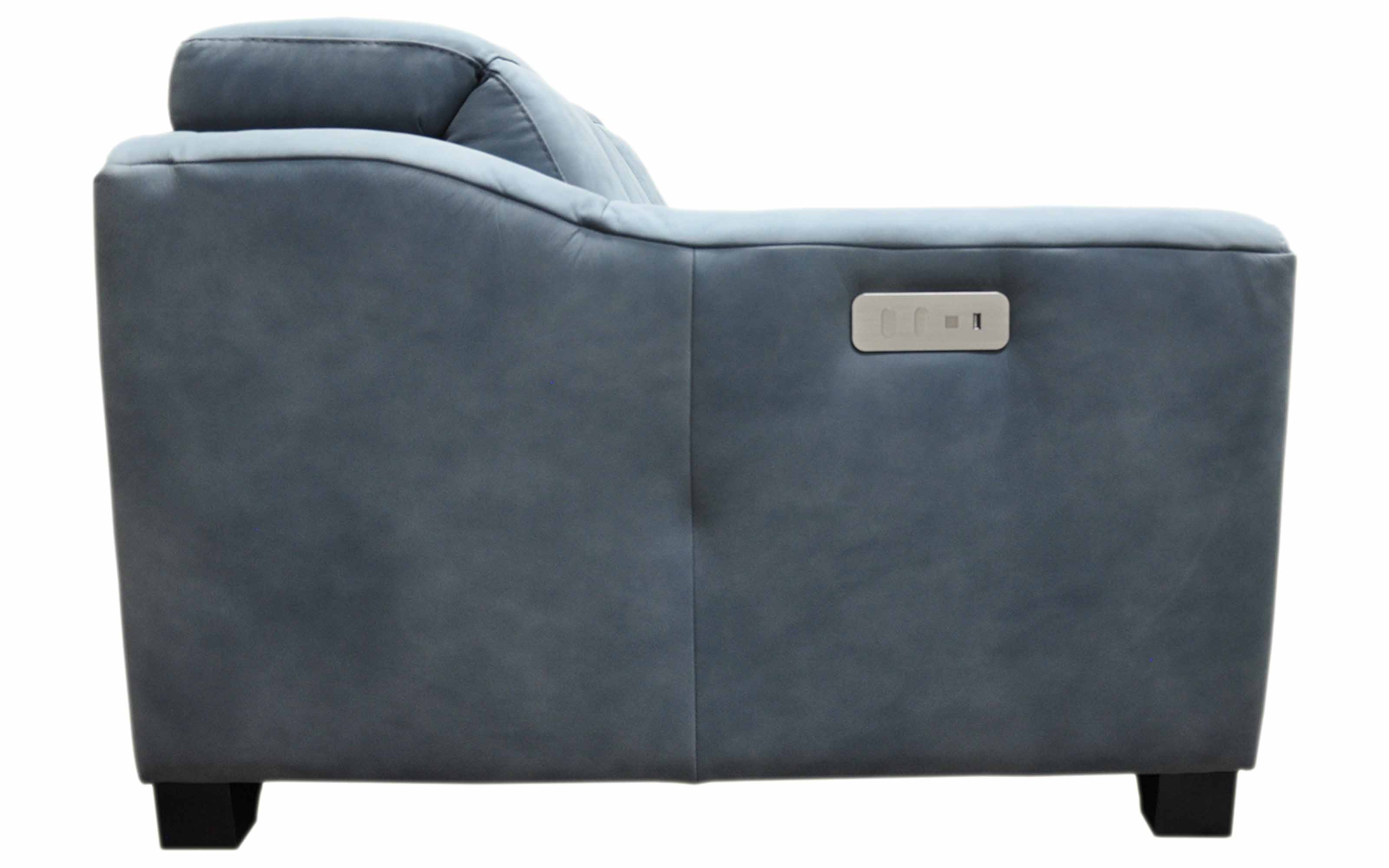 Bellini Leather Power Reclining Loveseat With Articulating Headrest - Image 4