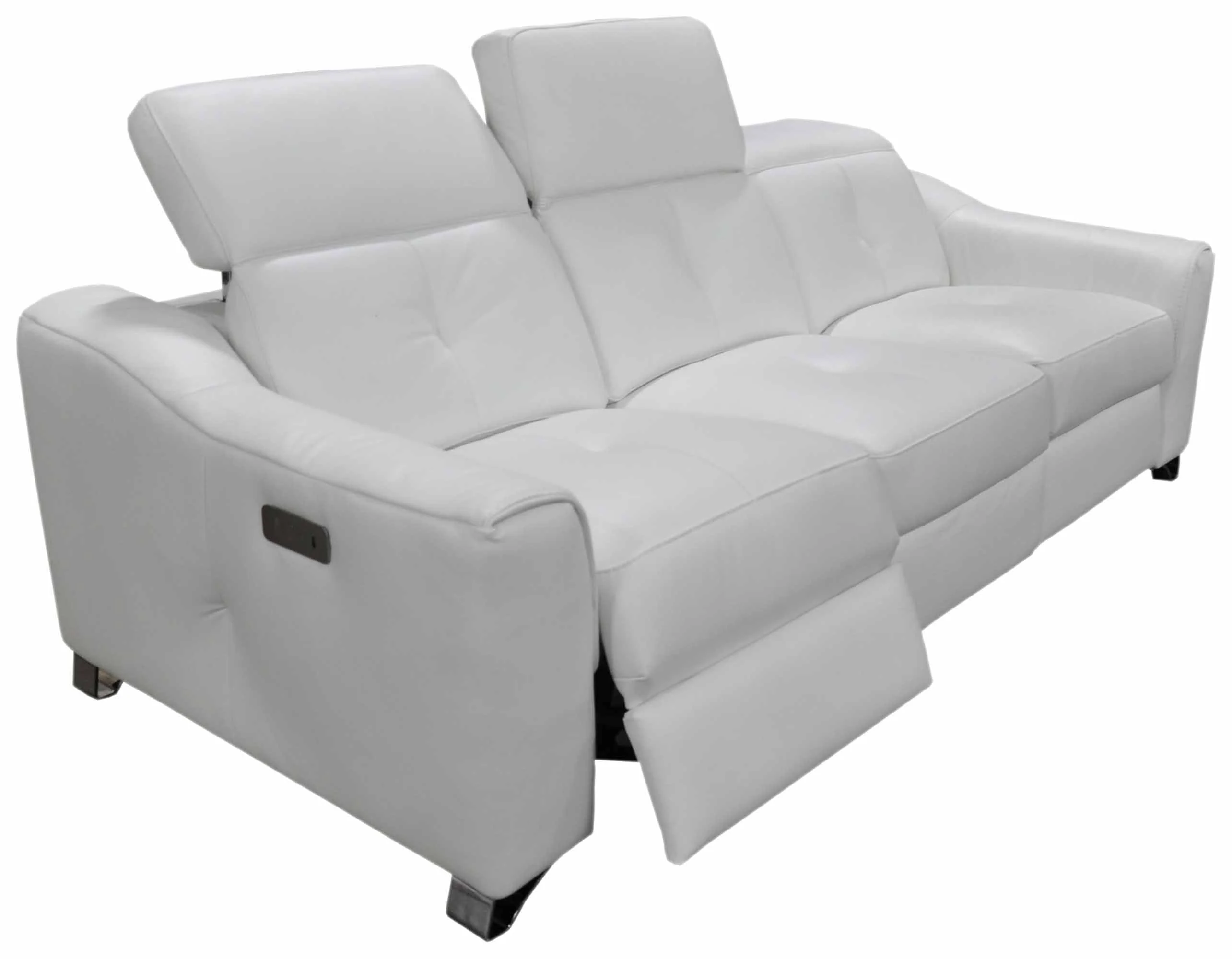 Bellini Leather Power Reclining Loveseat With Articulating Headrest - Image 7