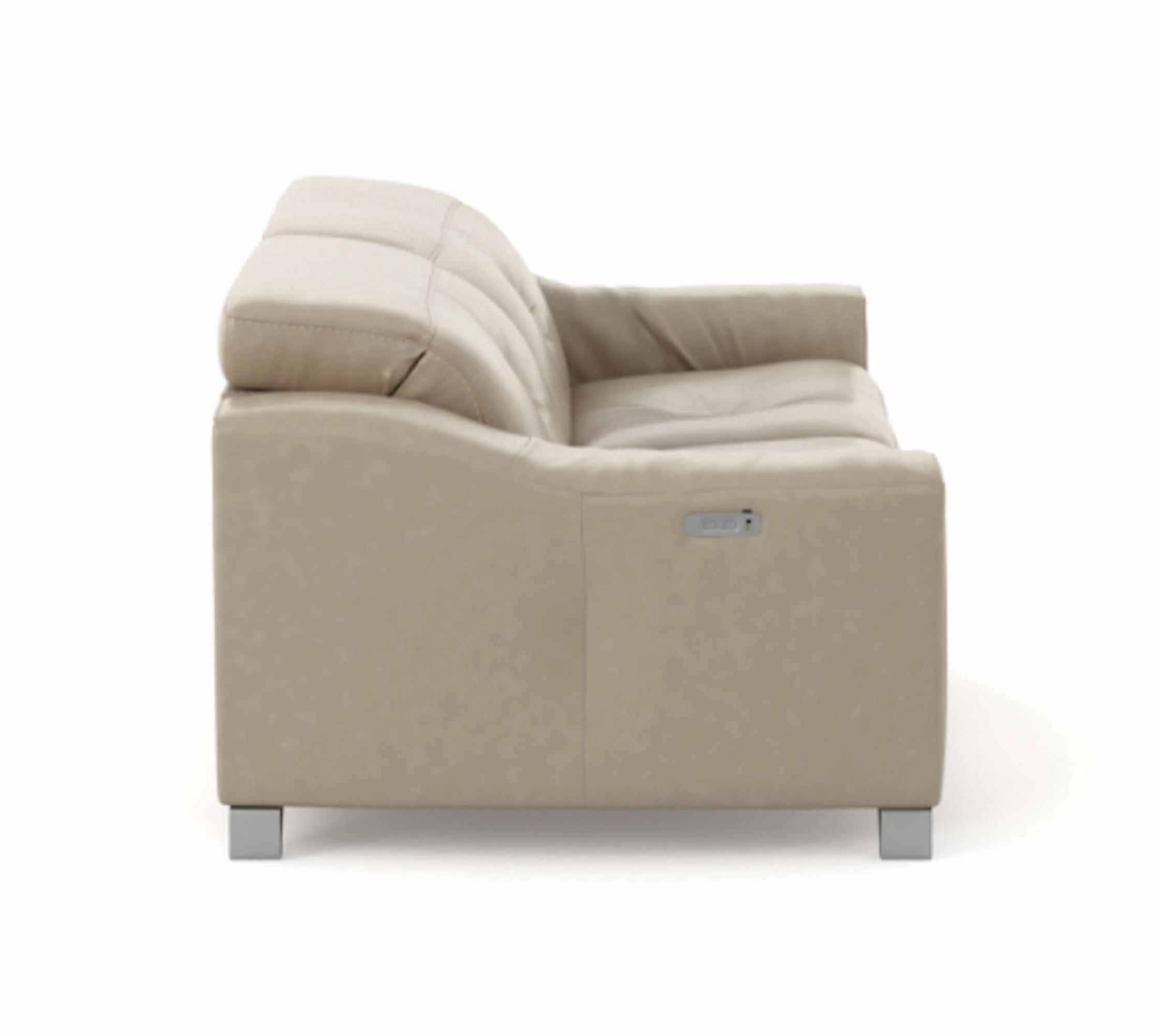 Bellini Leather Power Reclining Loveseat With Articulating Headrest - Image 2