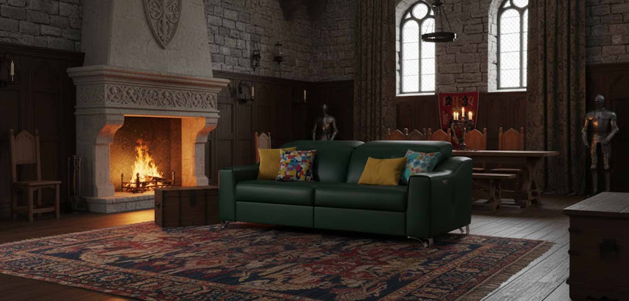Bellini Leather Power Reclining Loveseat With Articulating Headrest - Image 6