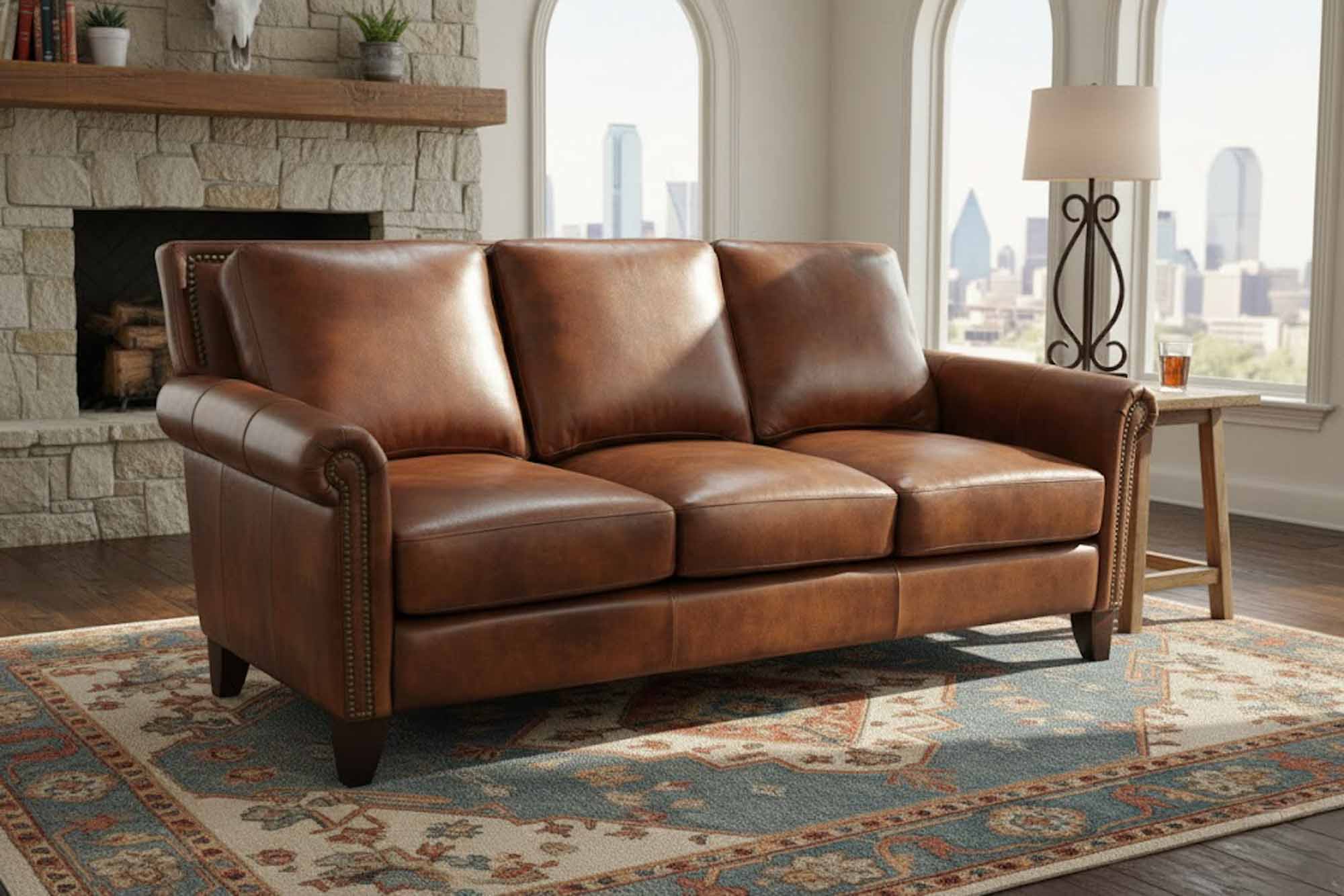 Benjamin Leather Sofa - Image 5
