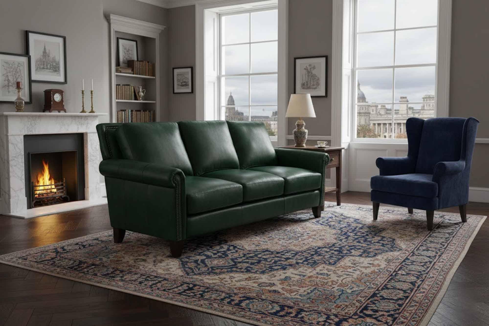 Benjamin Leather Sofa - Image 7