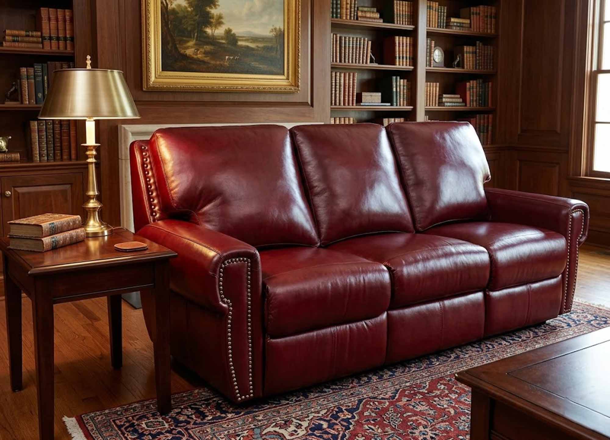 Bismarck Leather Sofa - Image 6