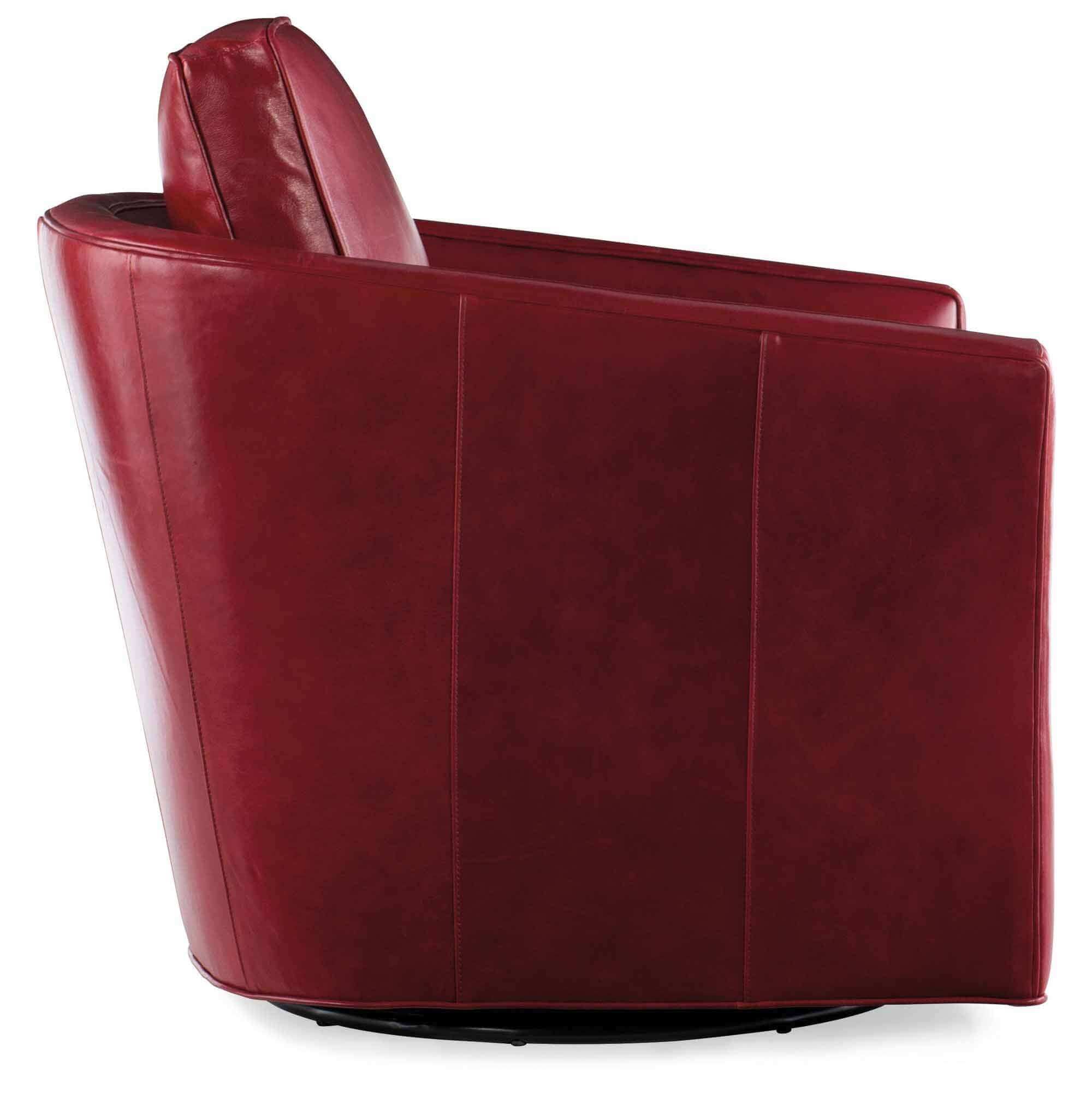 Blair Leather Swivel Tub Chair - Image 2