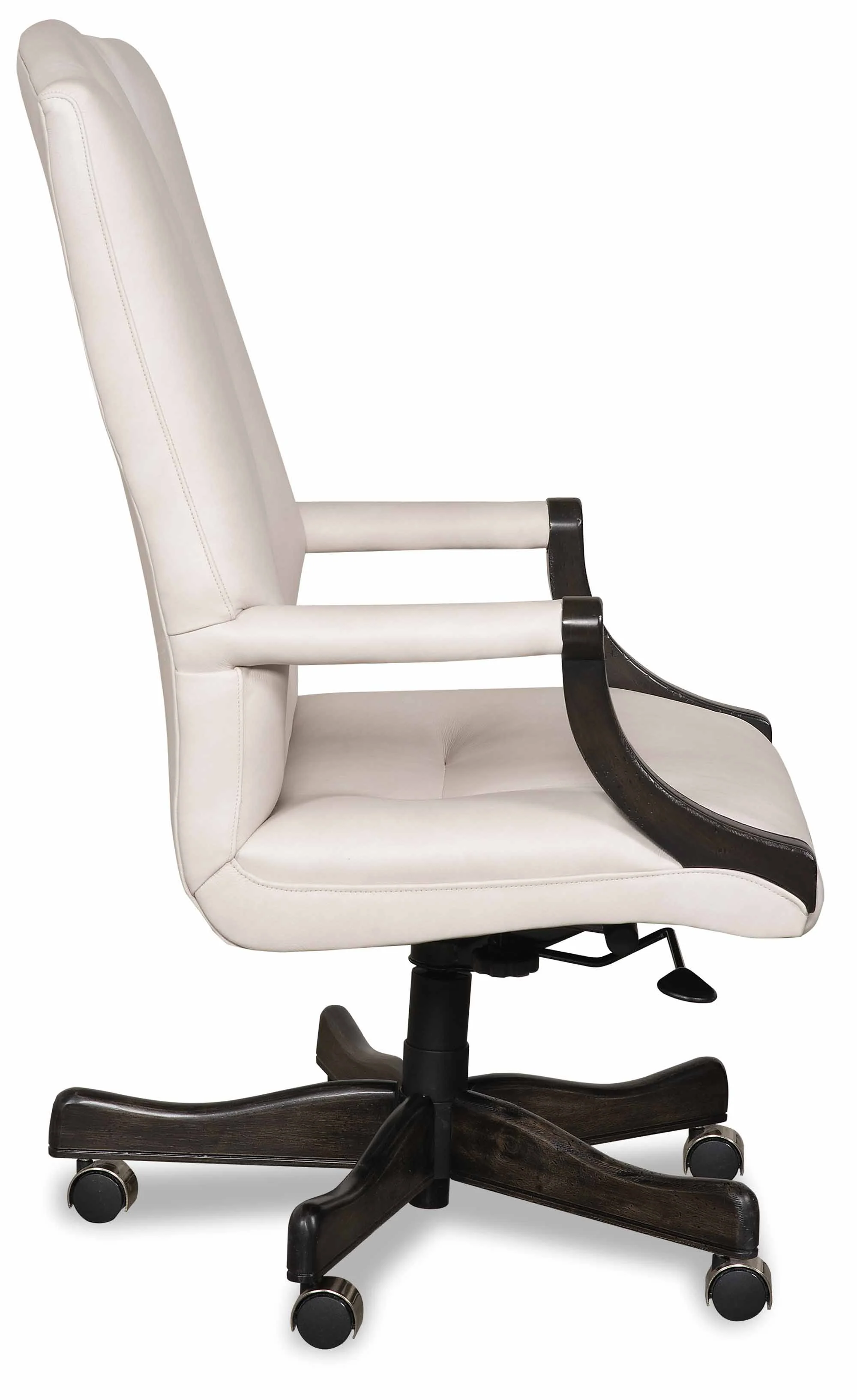 Blake Leather Swivel Tilt Chair - Image 3