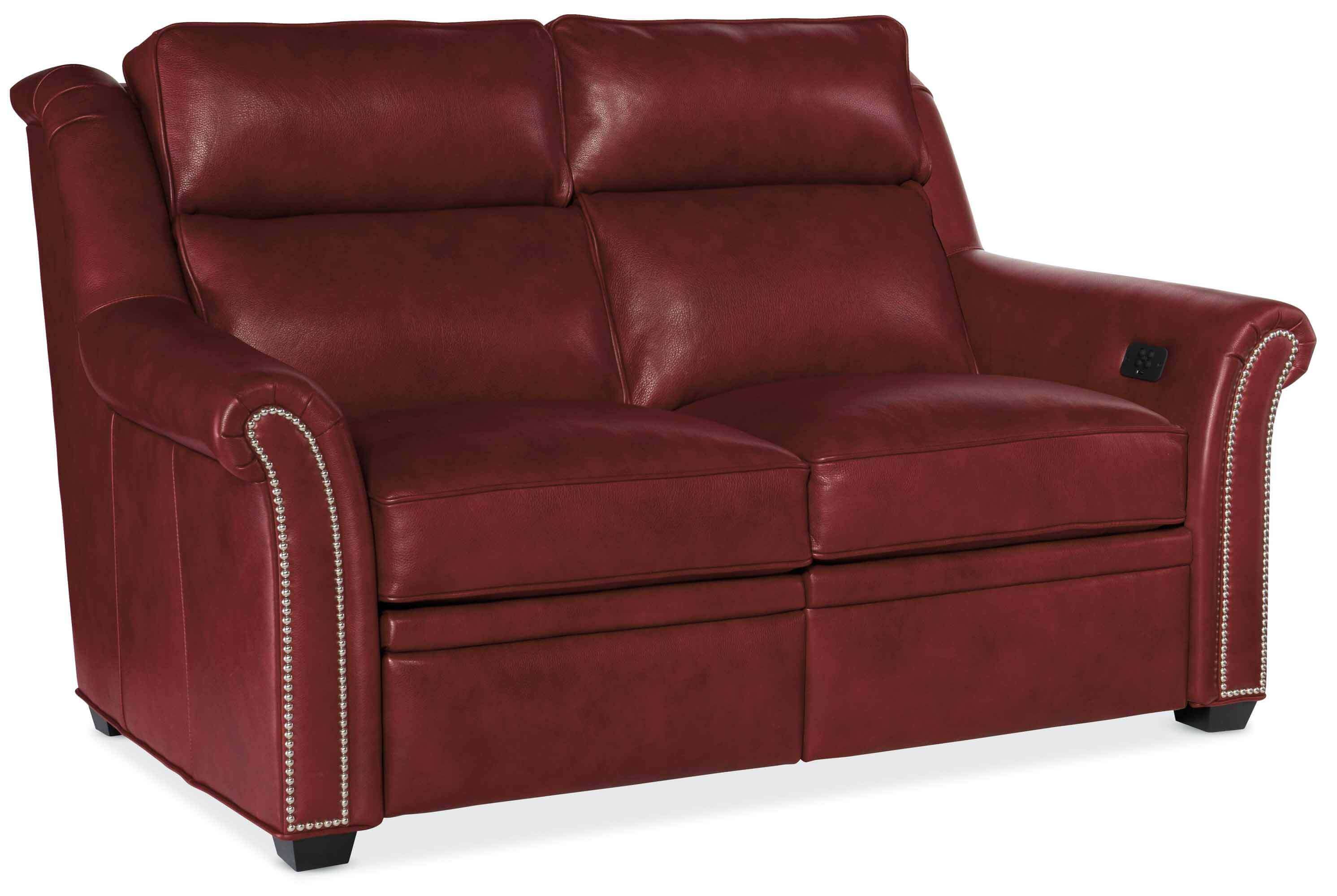 Bolton Leather Power Reclining Loveseat With Articulating Headrest