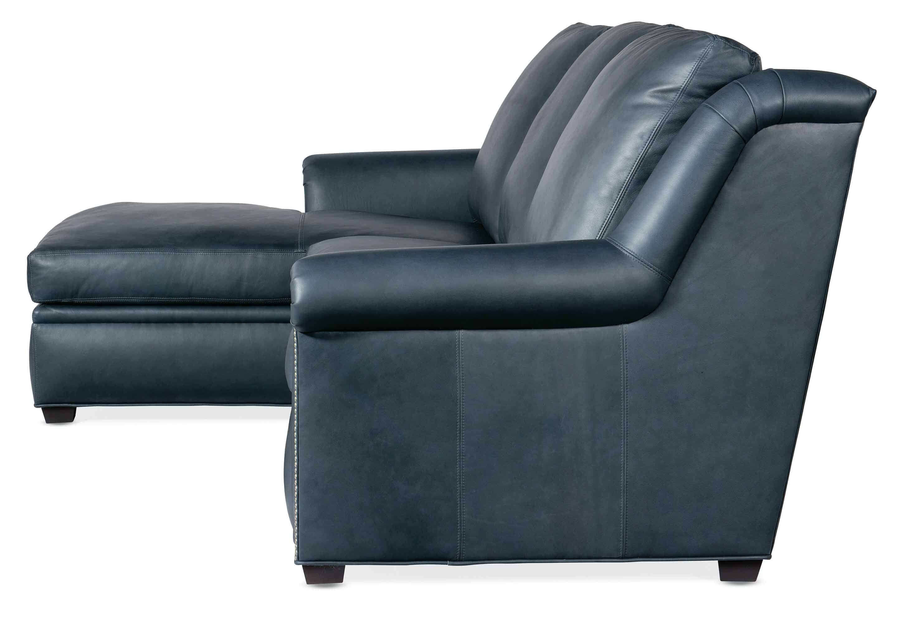 Bolton Leather Power Reclining Sofa With Articulating Headrest With Chaise - Image 3