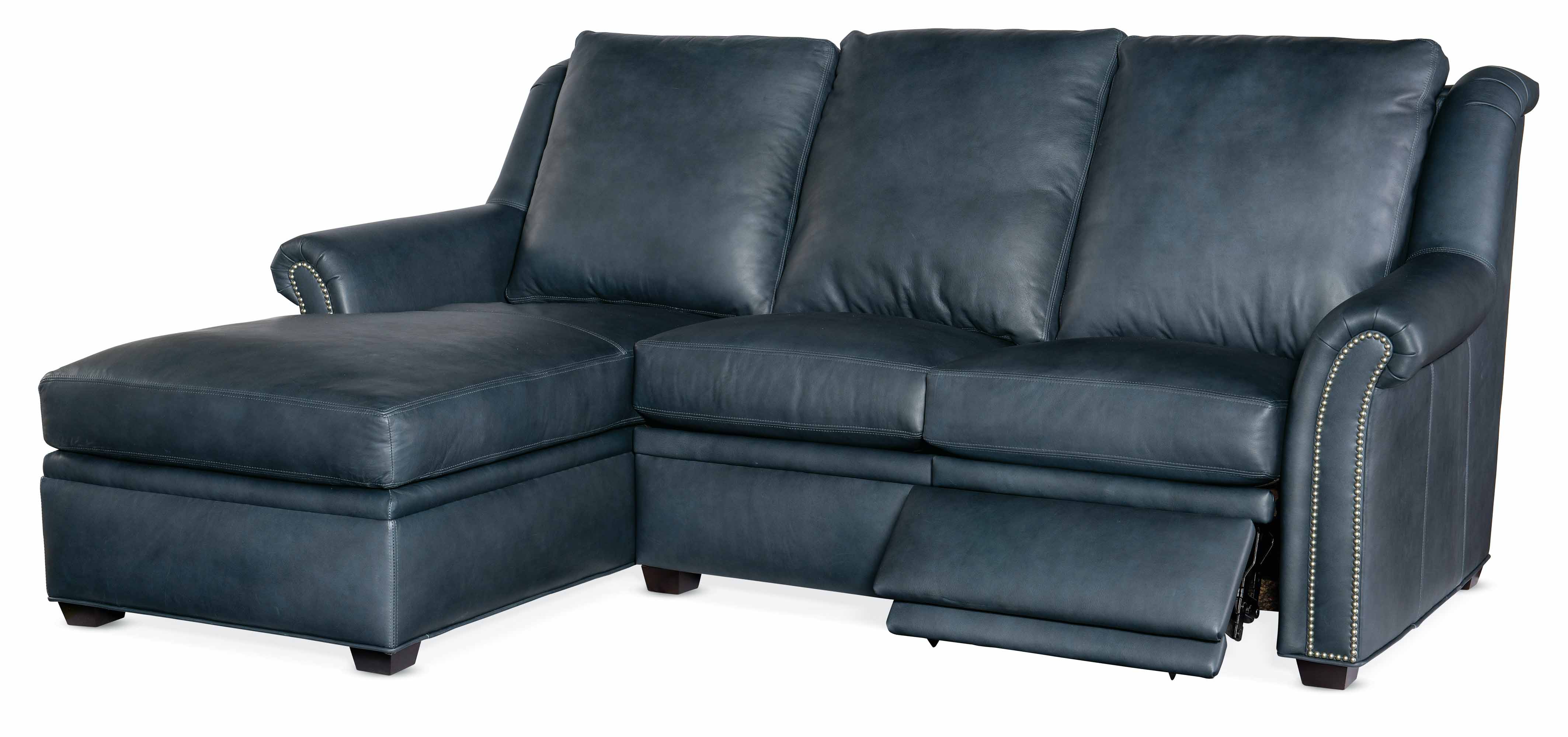 Bolton Leather Power Reclining Sofa With Articulating Headrest With Chaise - Image 5