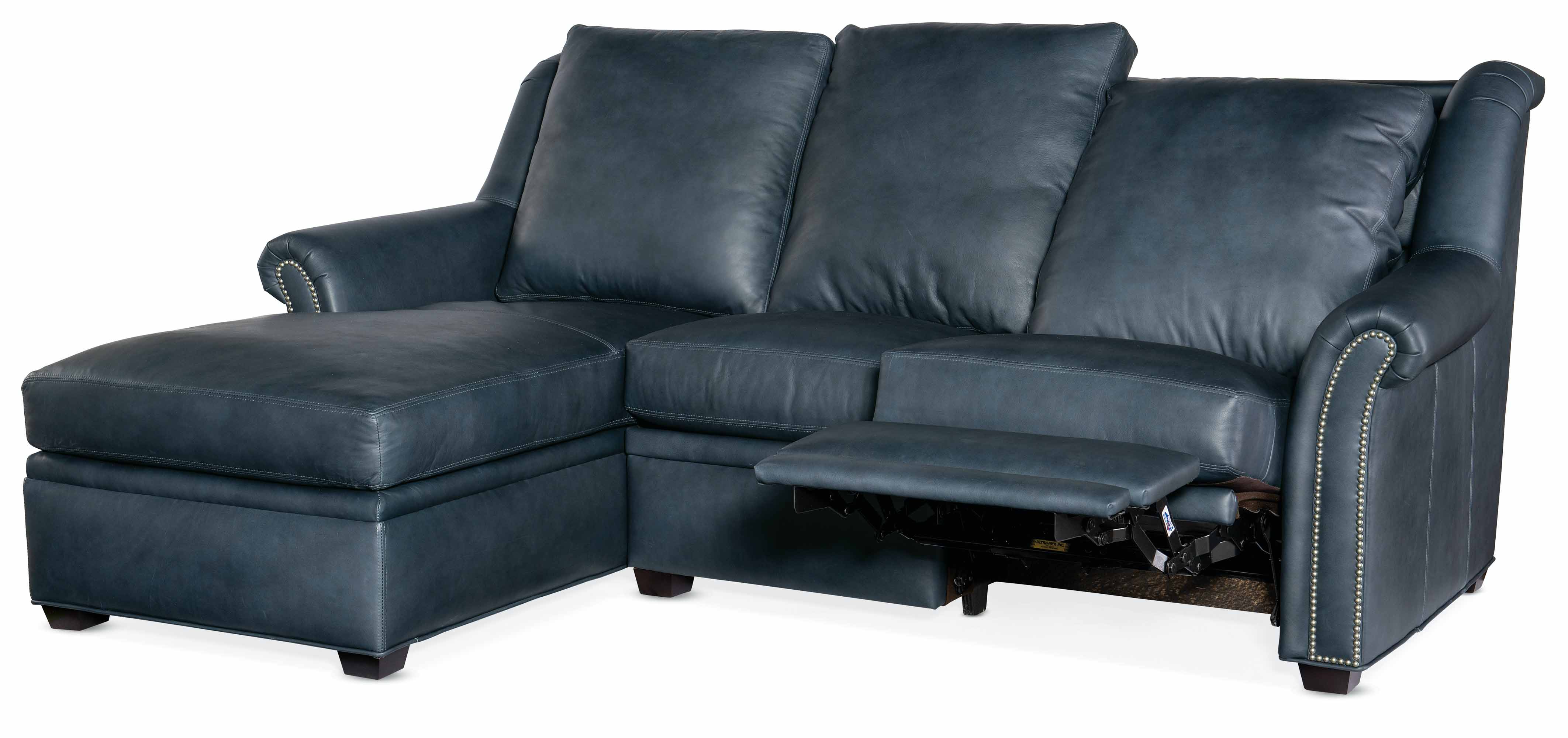 Bolton Leather Power Reclining Sofa With Articulating Headrest With Chaise - Image 6