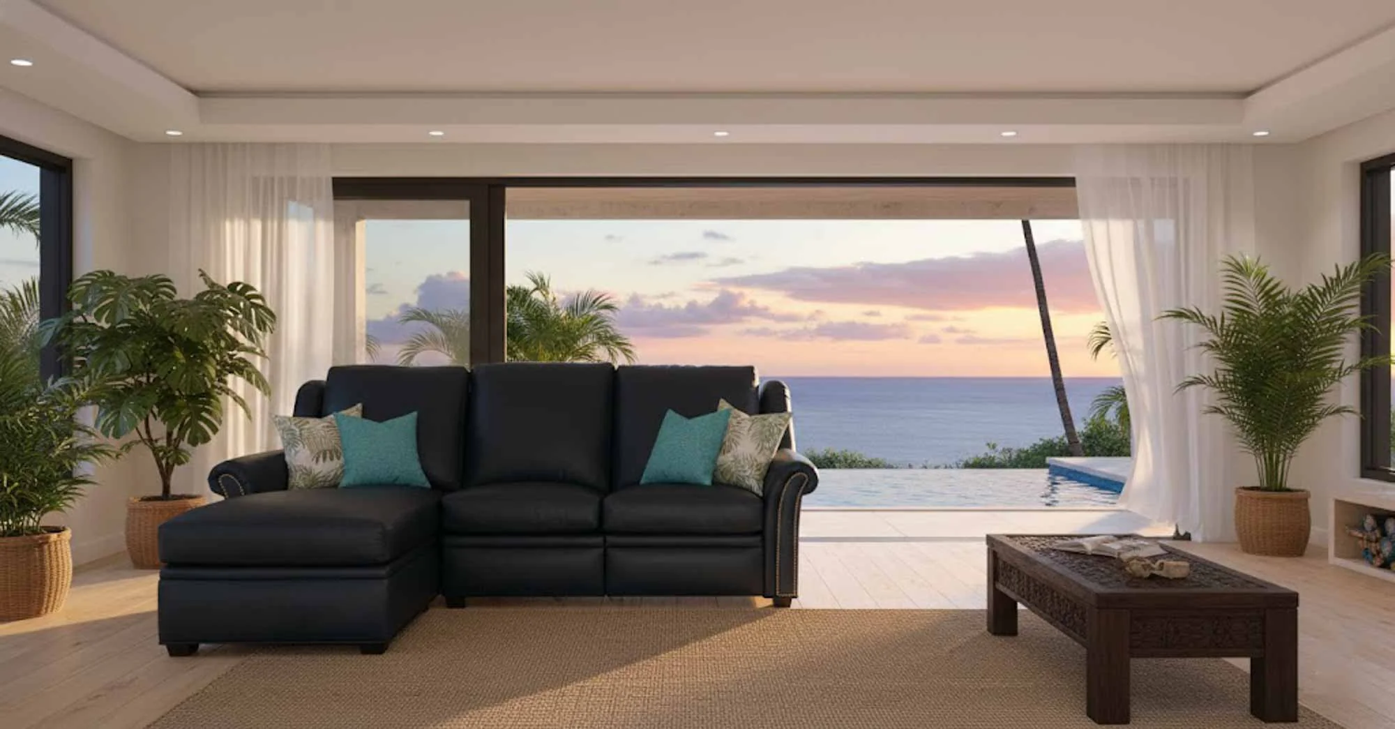 Bolton Leather Power Reclining Sofa With Articulating Headrest With Chaise - Image 8