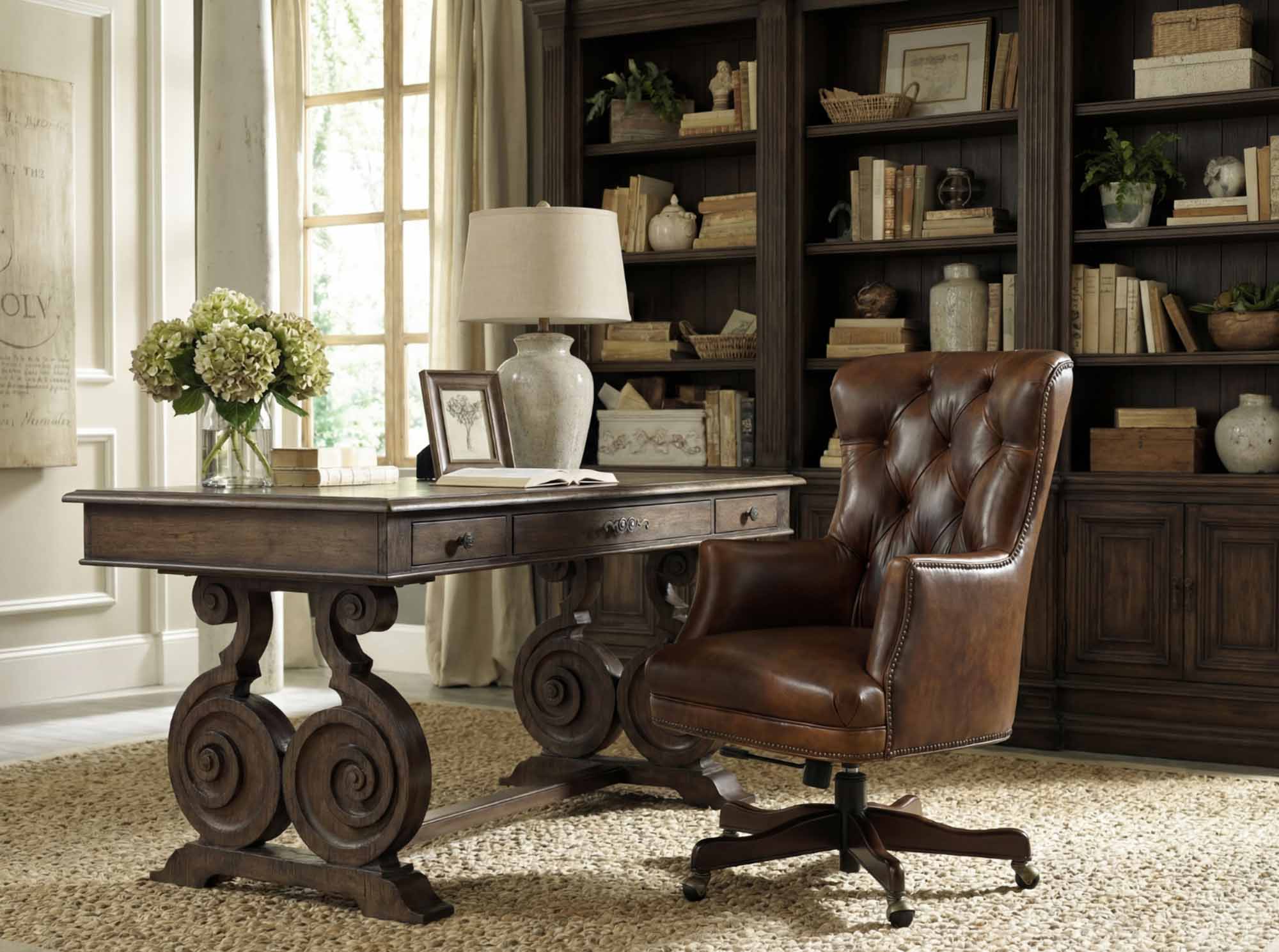 Bradley Leather Swivel Tilt Executive Chair - Image 2