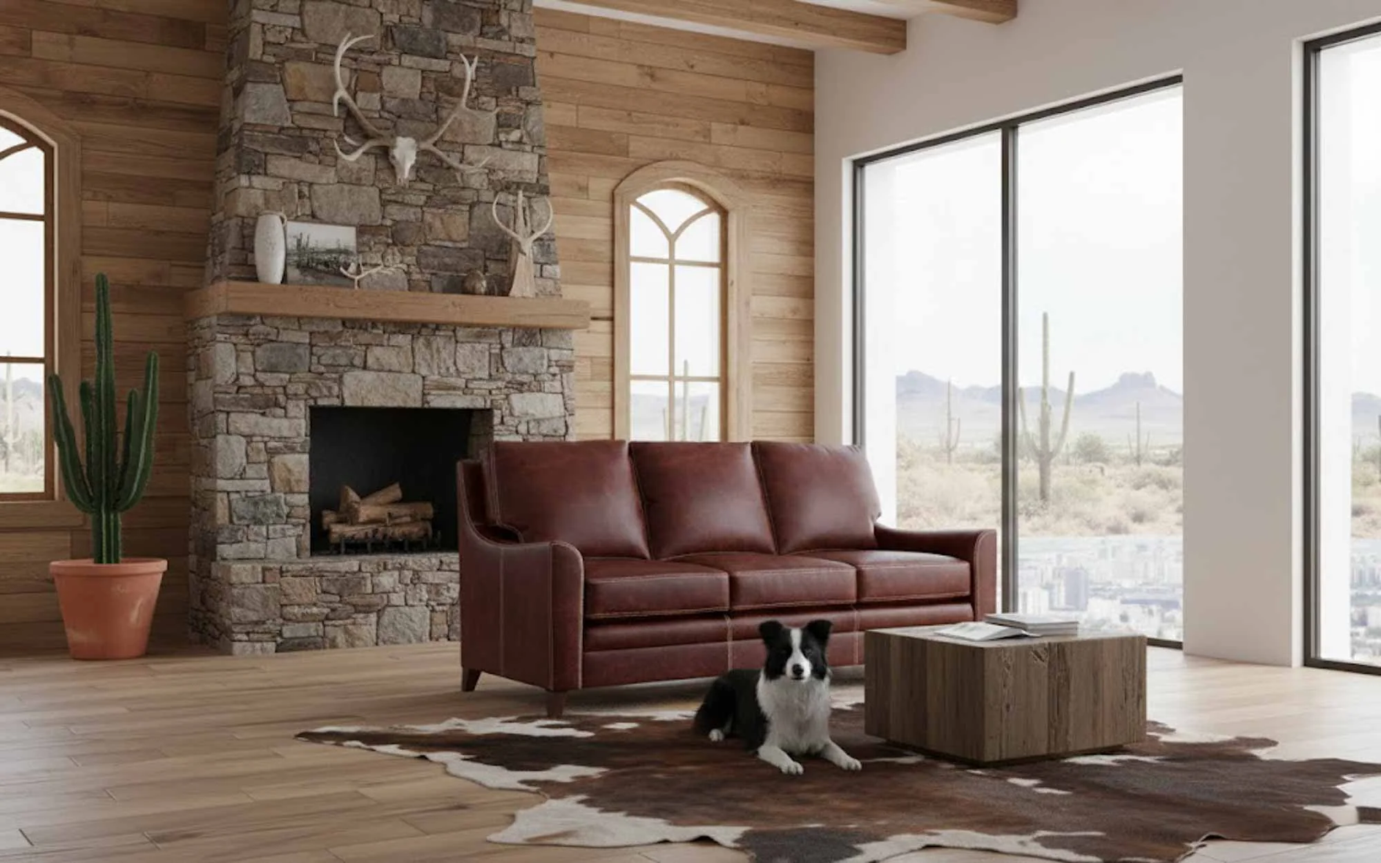 Breckenridge Leather Loveseat - Image 4