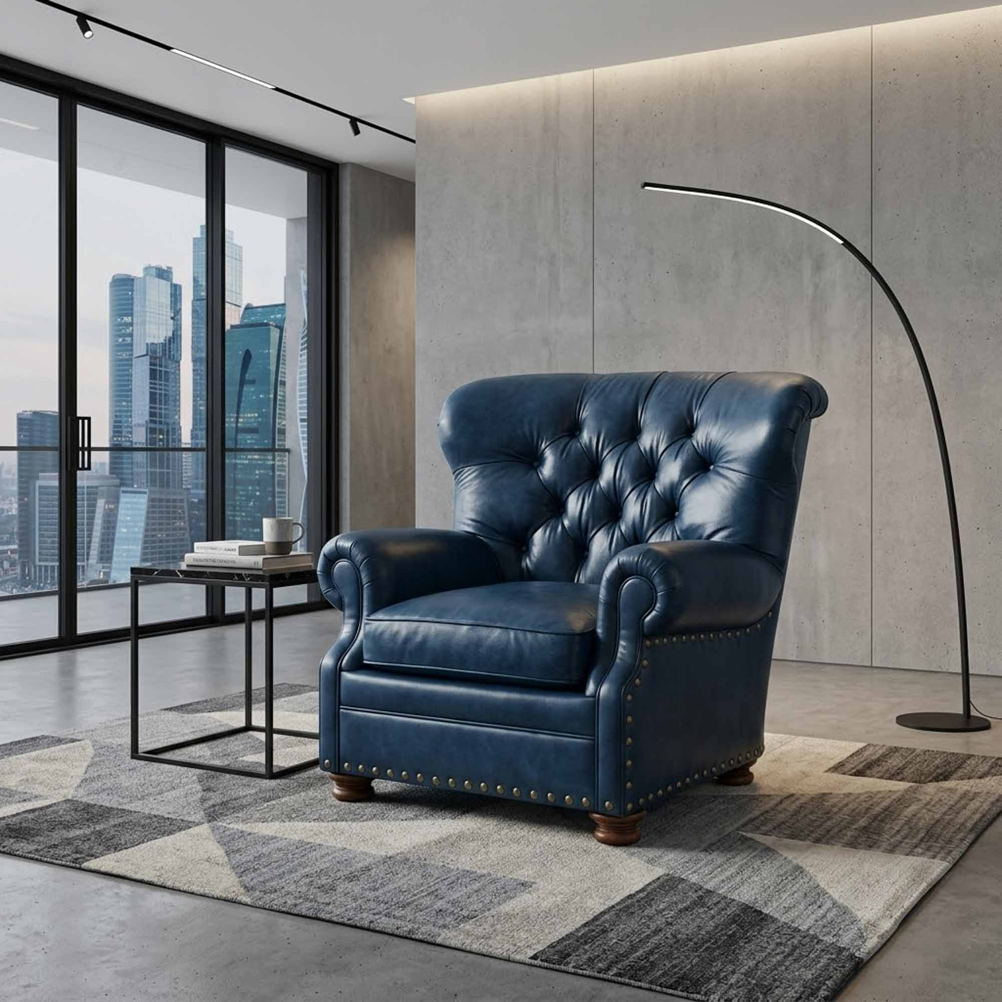 Britannia Leather Chair - Image 6
