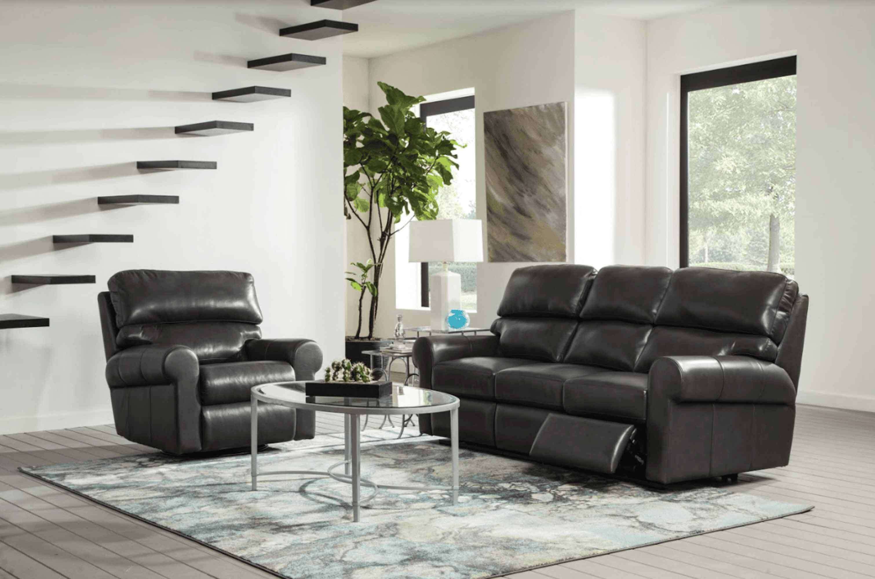 Brookfield Leather Reclining Loveseat - Image 2