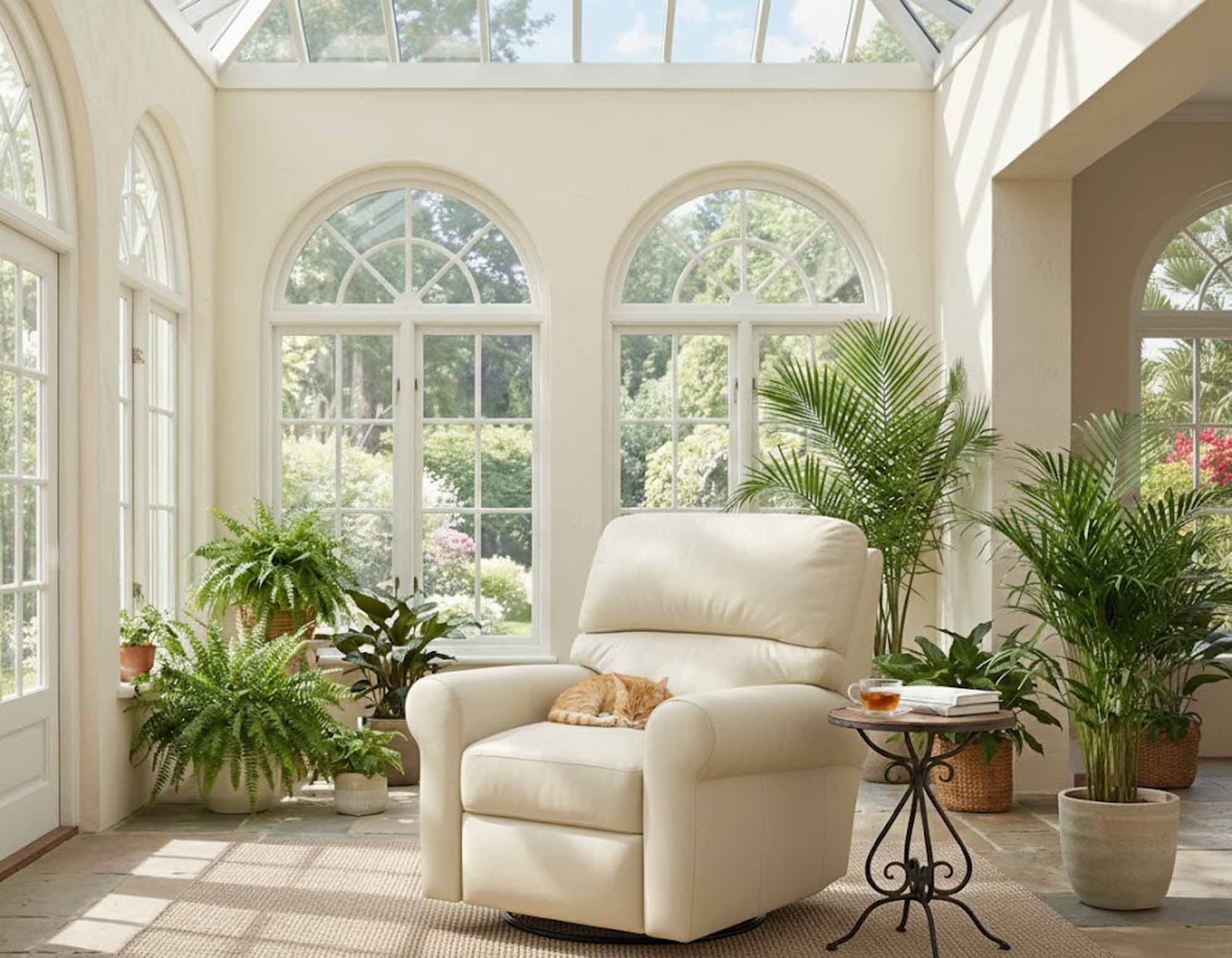 Brookfield Leather Swivel Glider Recliner - Image 8
