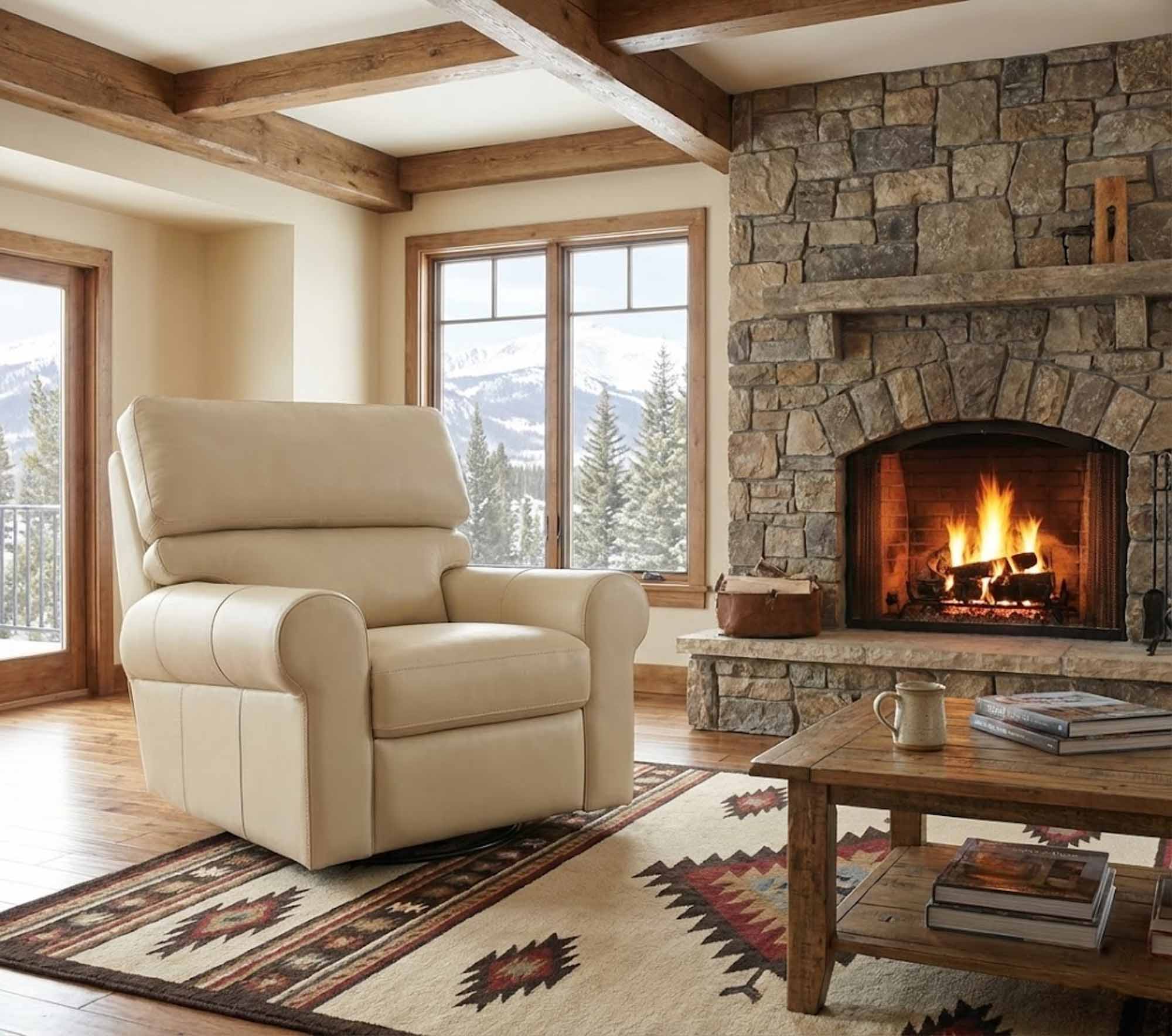 Brookhaven Leather Power Lift Recliner - Image 7